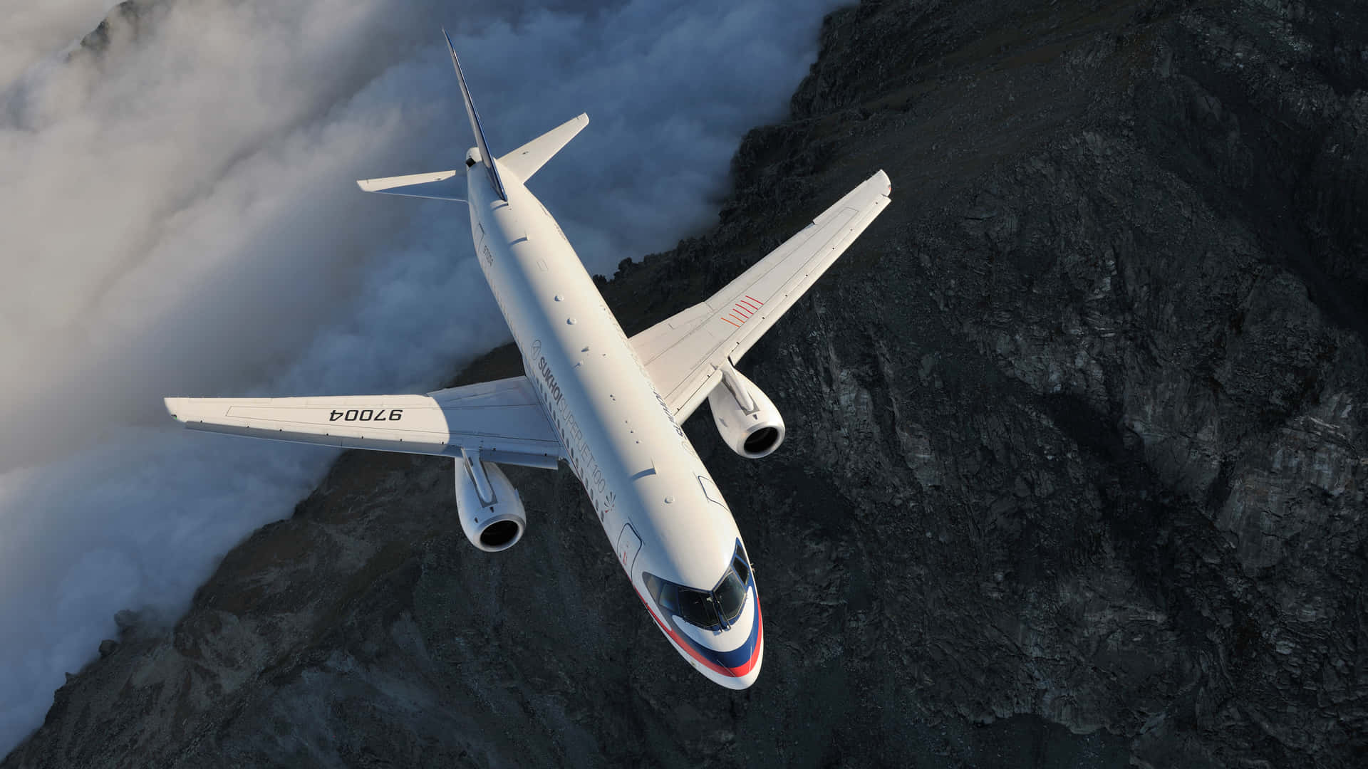 High Above The Clouds - Passenger Aircraft Background