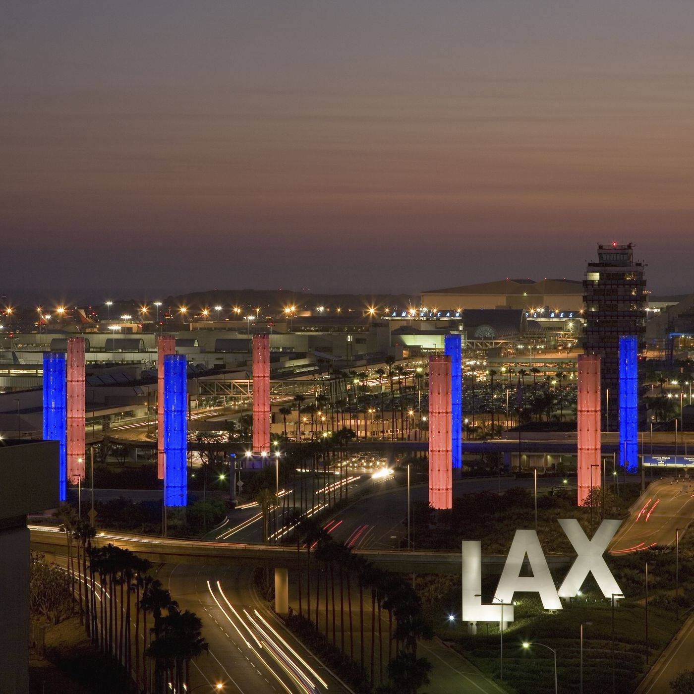 High-angle Shot Lax Terminal Background