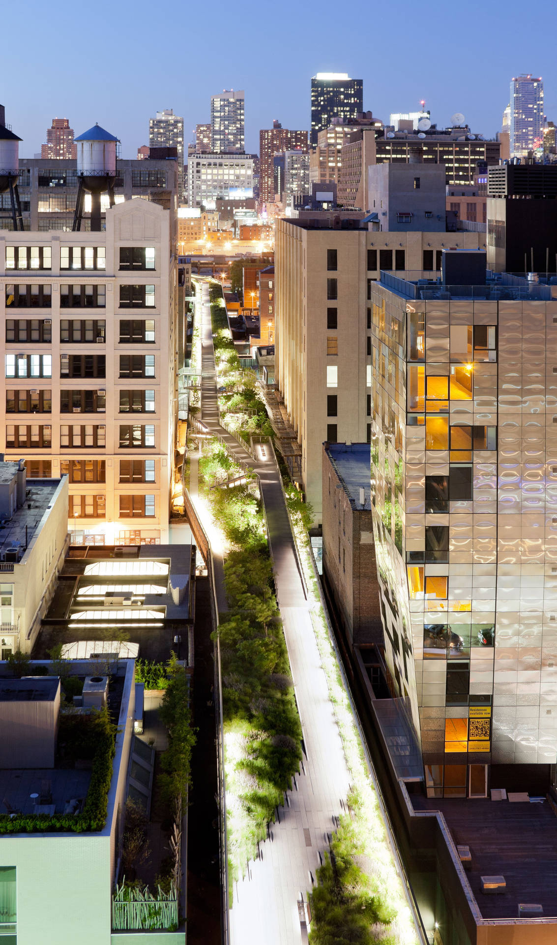 High-angle Shot The High Line Background