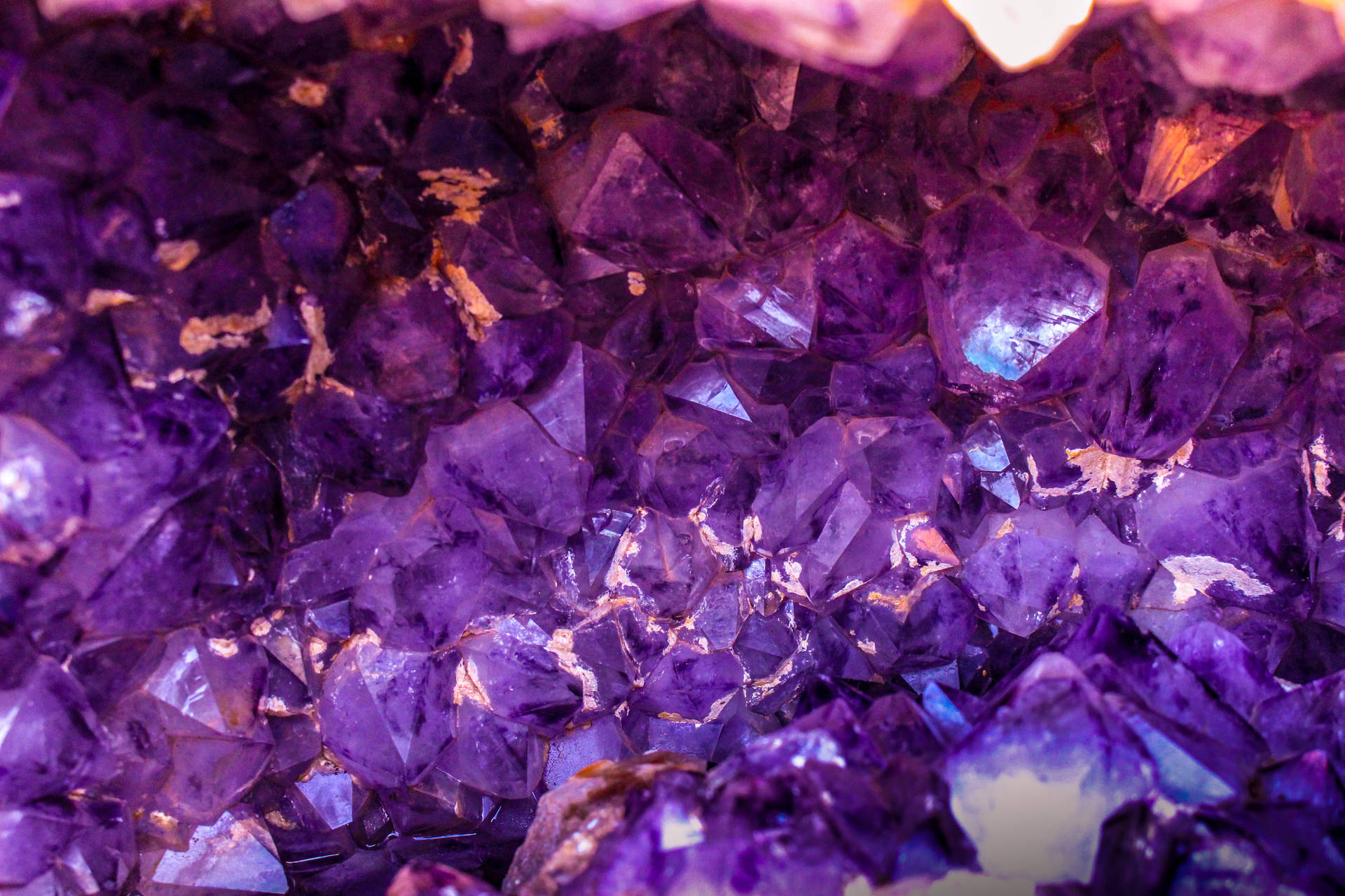 High Contrast Amethyst Geode Background