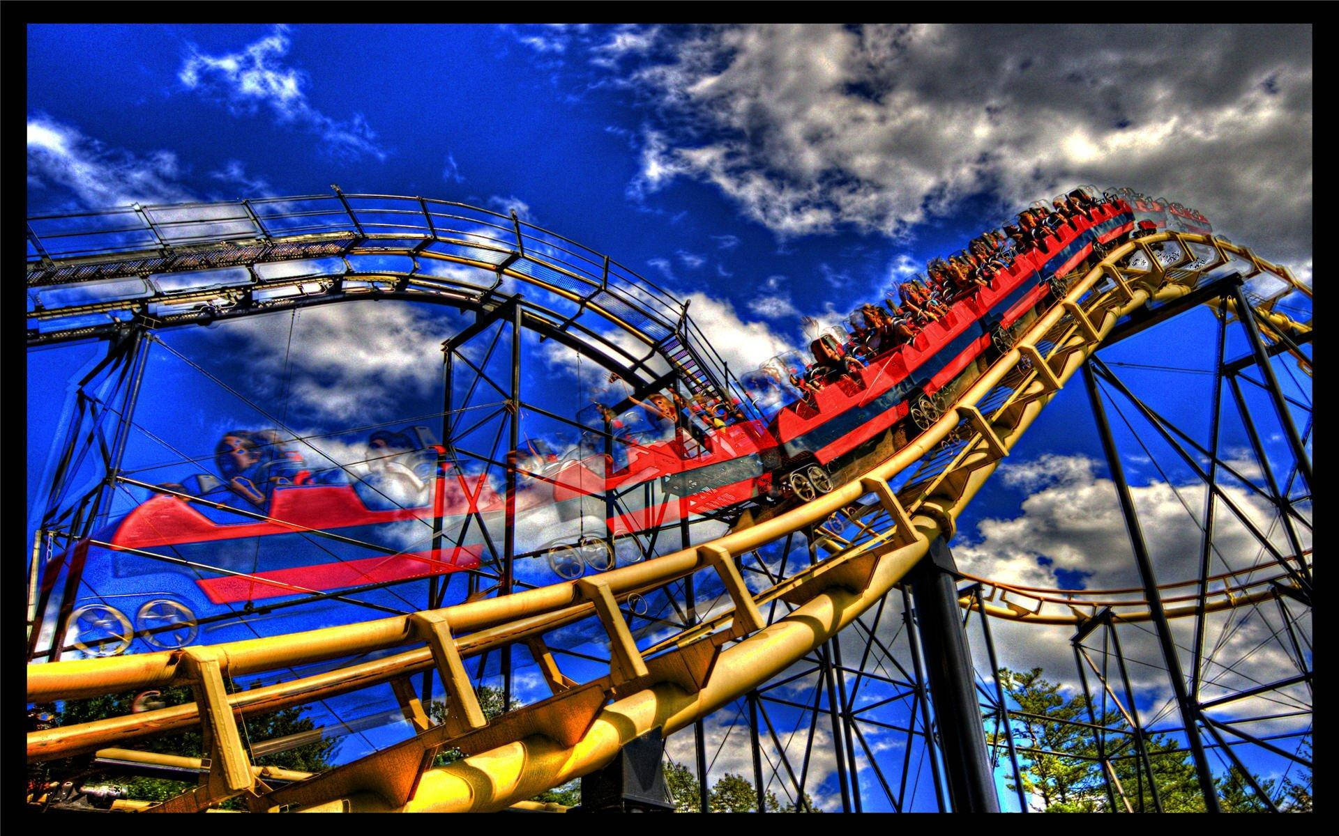 High Contrast Theme Park Background