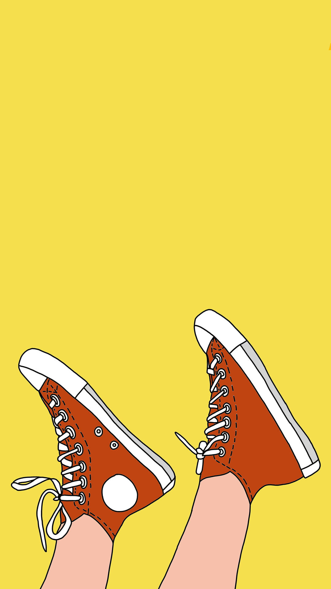 High-cut Sneakers 70s Retro Aesthetic Background