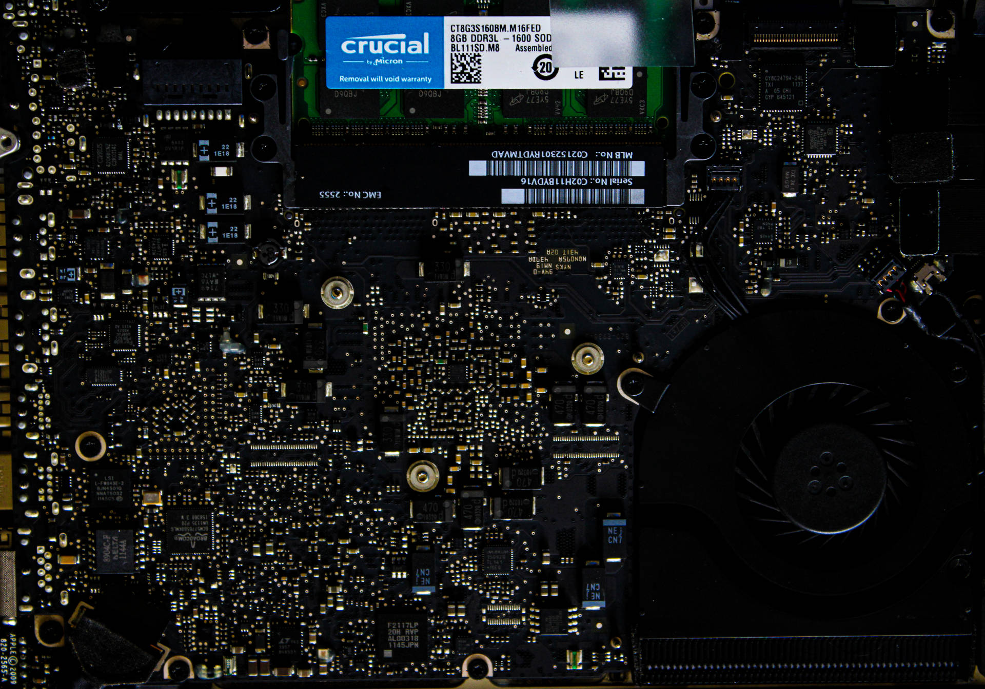 High-detail Image Of A Computer Motherboard