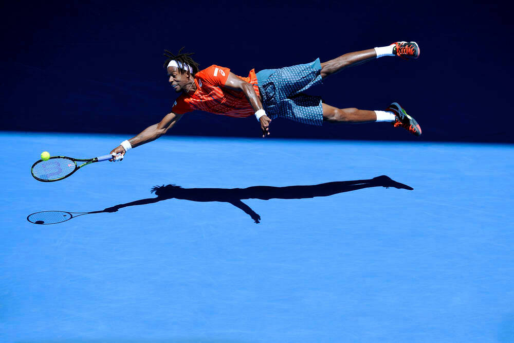 High-flying Gael Monfils In Action