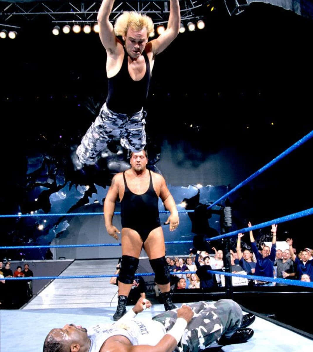 High Flying Wrestling Move Background
