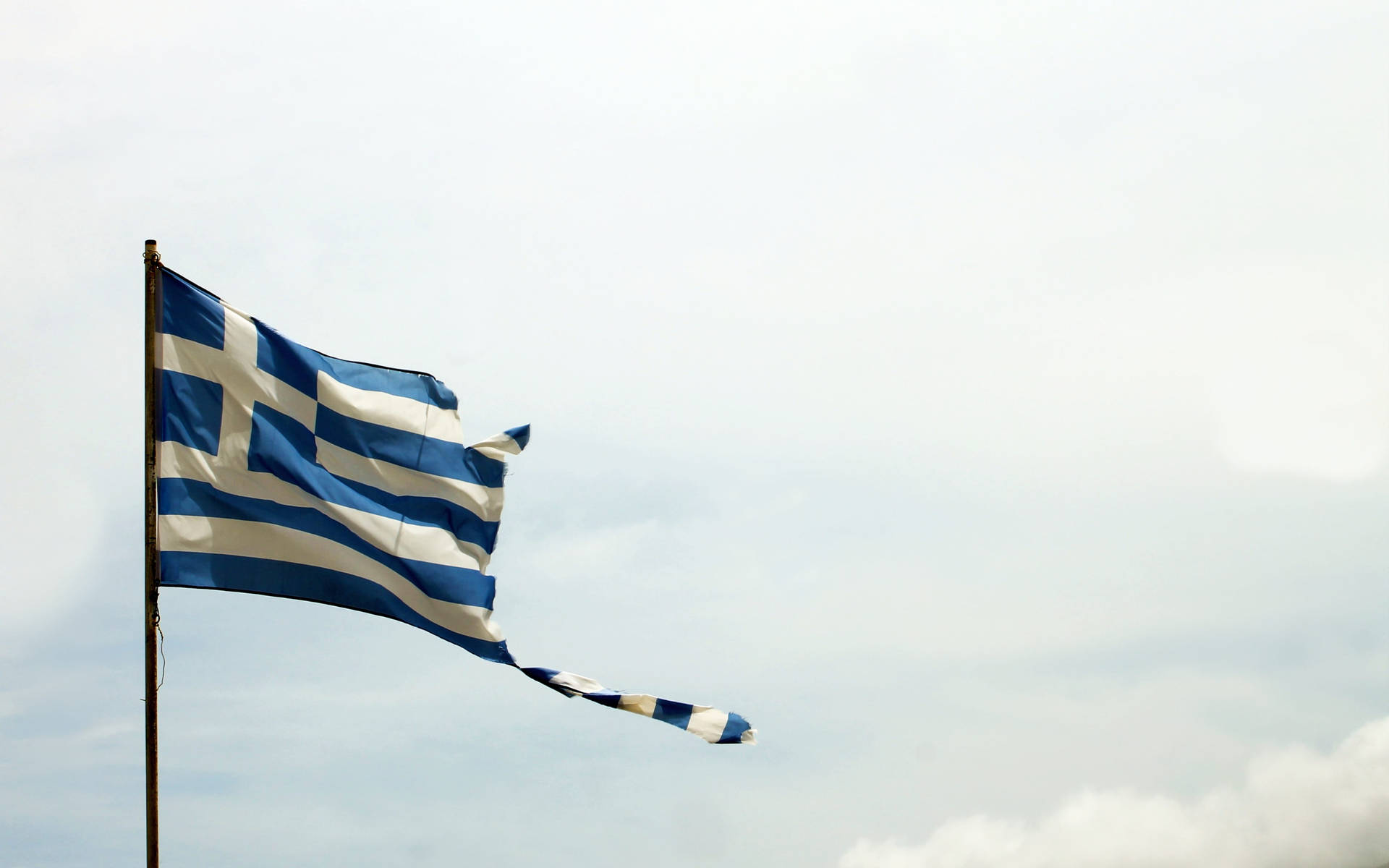 High Greek Flag Background