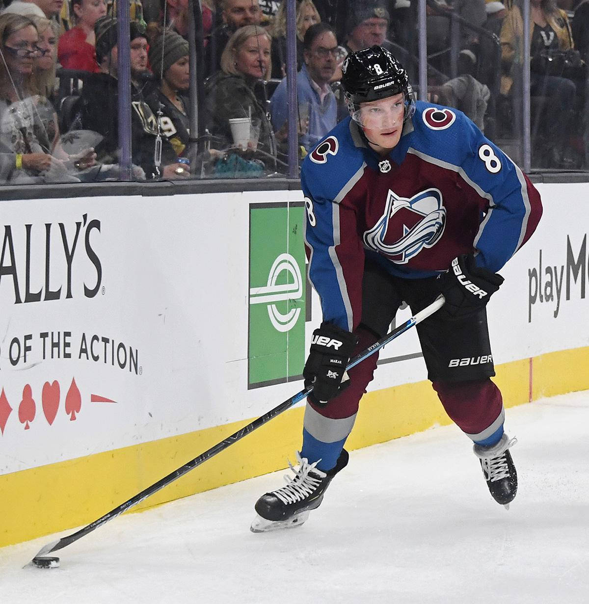 High-intensity Cale Makar In Action Background