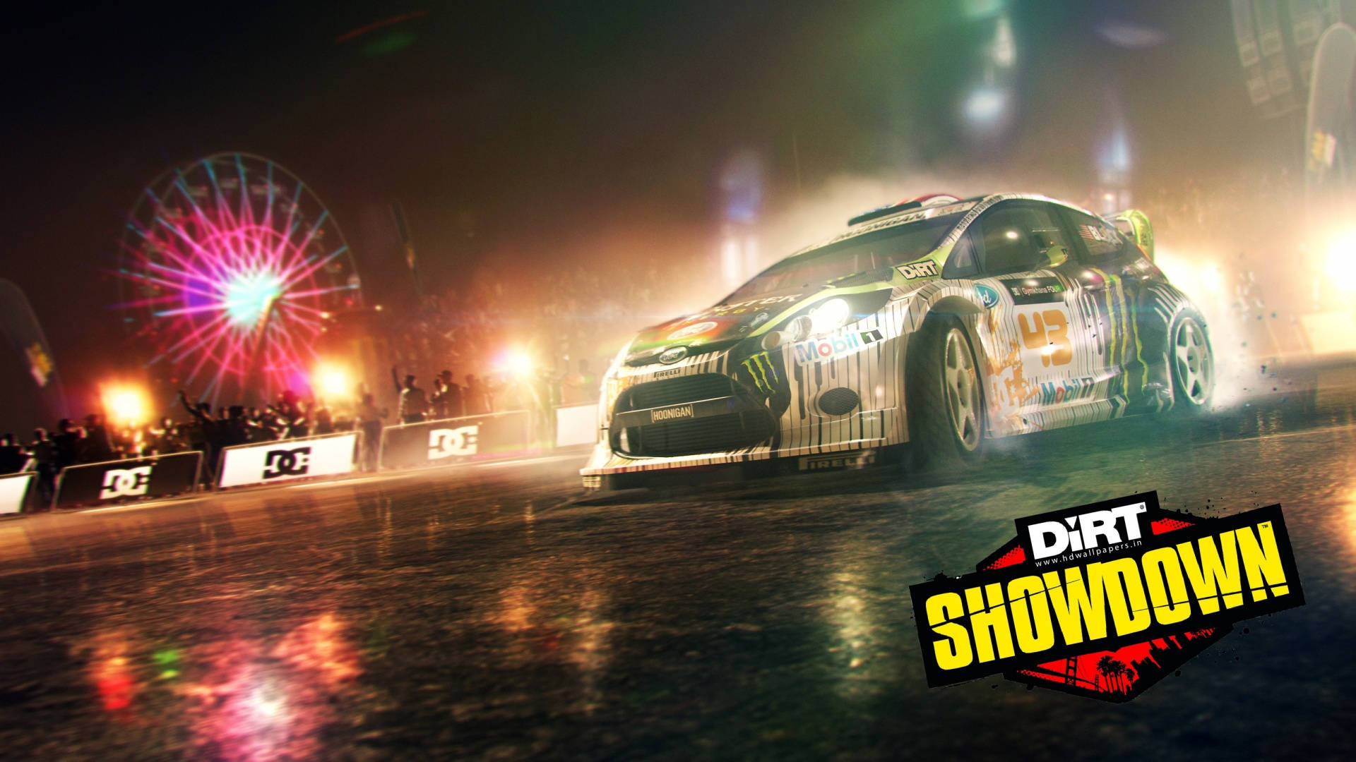 High-octane Action In Dirt Showdown Video Game Poster Background