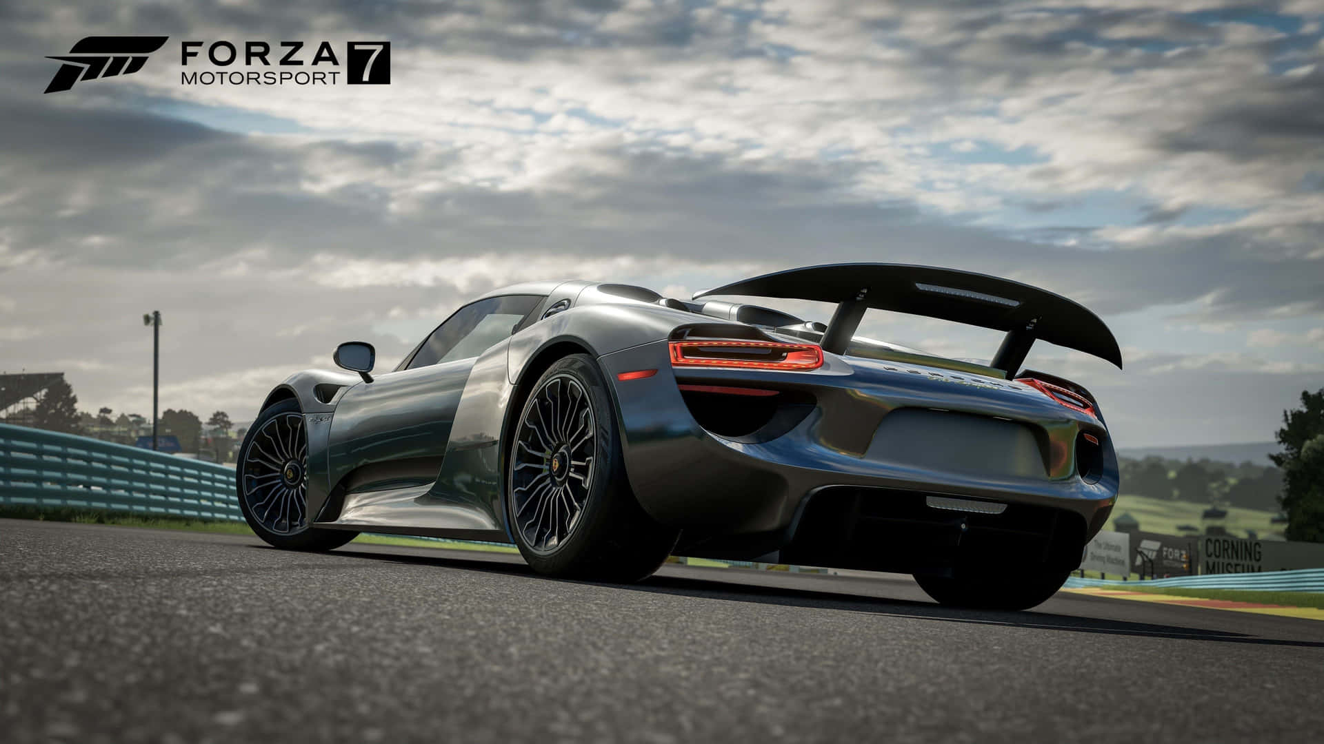 High-octane Action In Forza Motorsport Racing Game Background