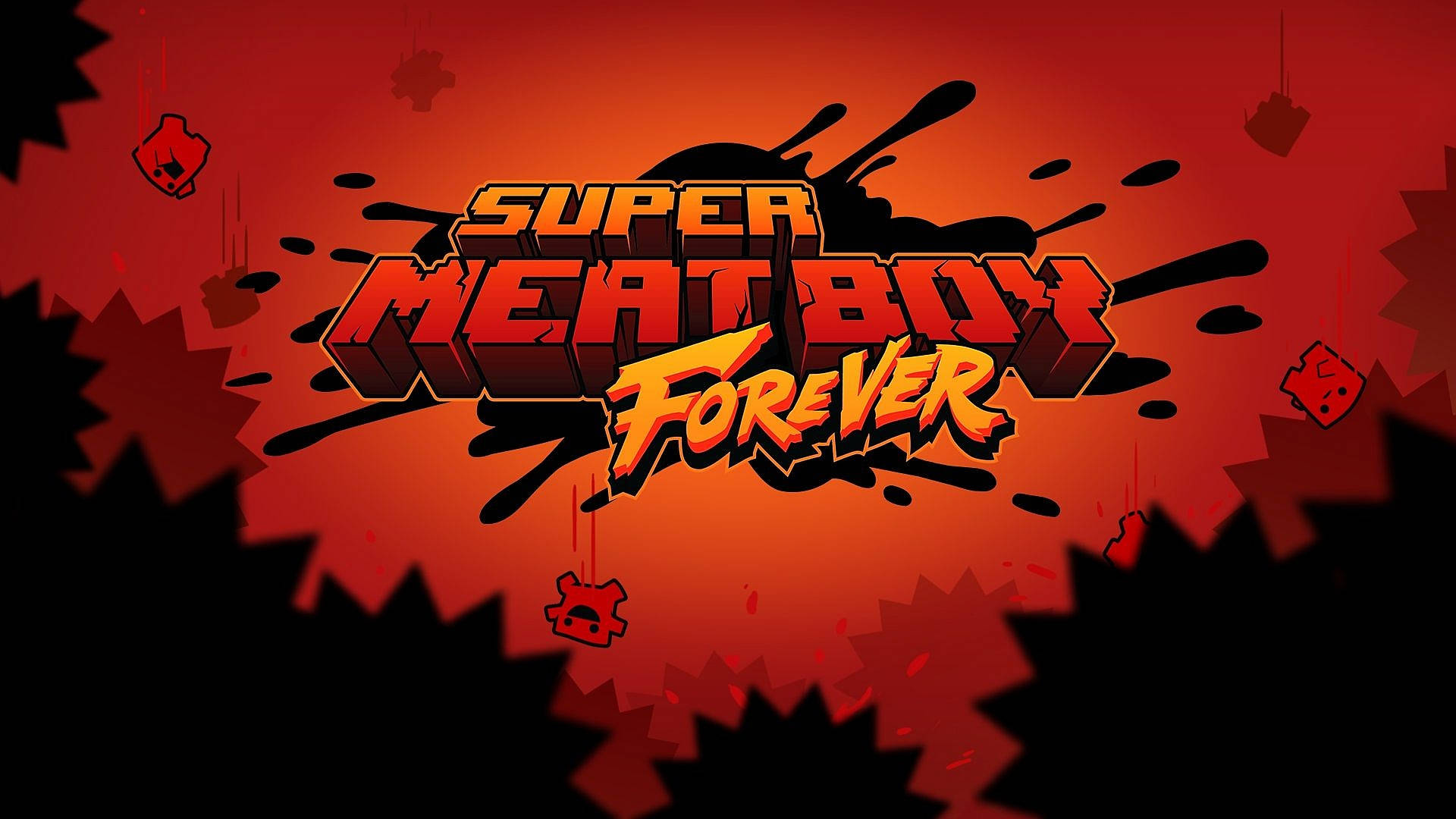 High-octane Action In Super Meat Boy Forever Background