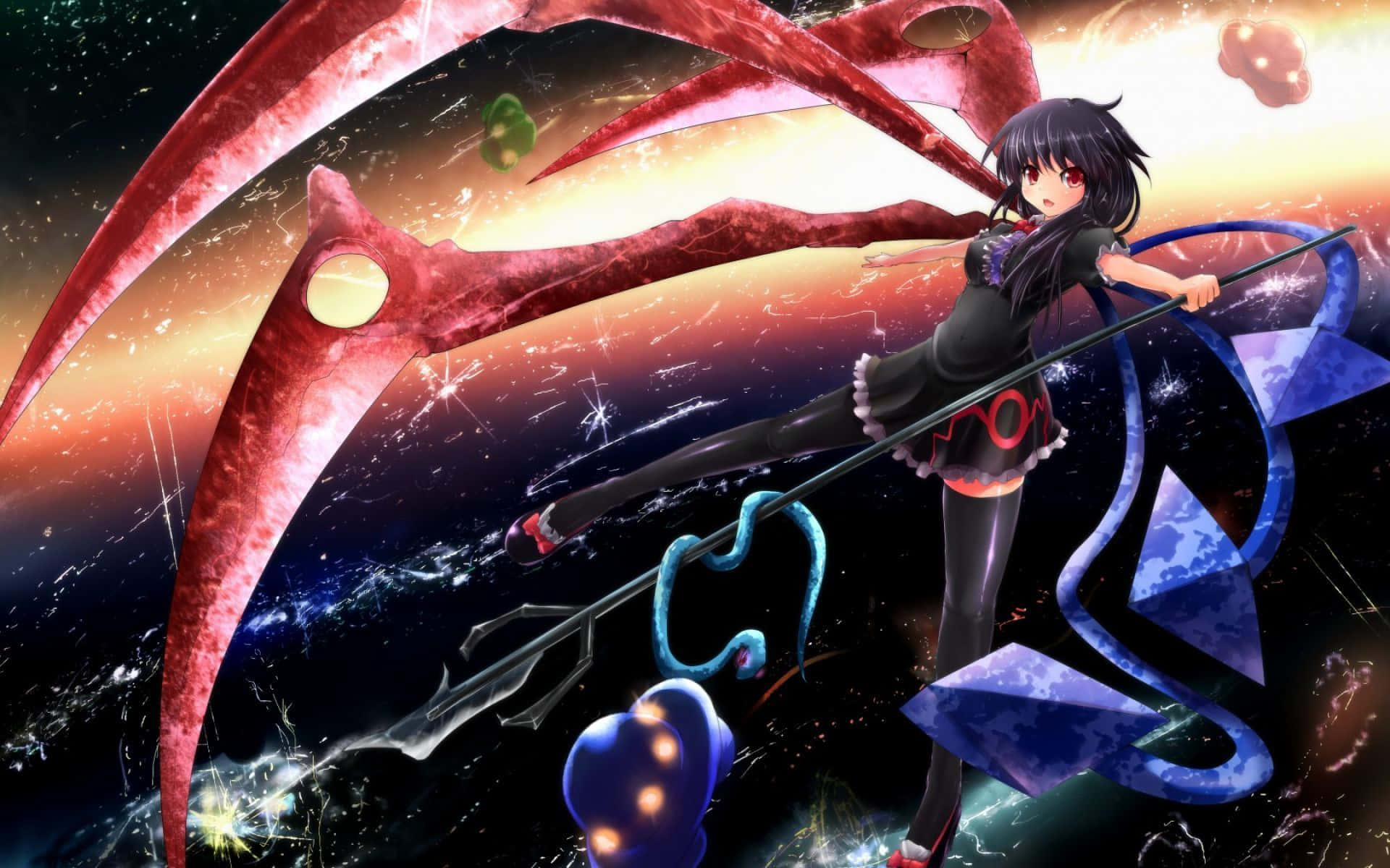 High-octane Action Packed Anime Background