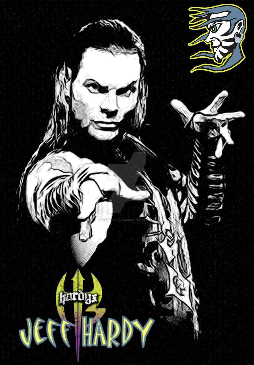 High Octane Action With Professional Wrestler Jeff Hardy Background