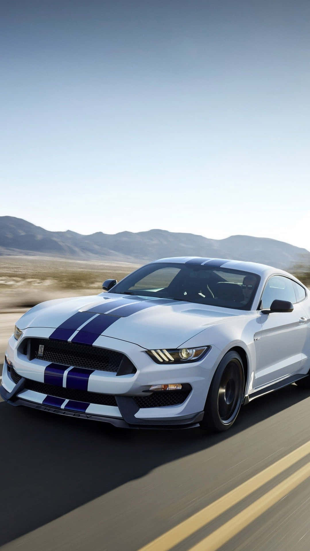 High-performance Mustang With An Iphone Background