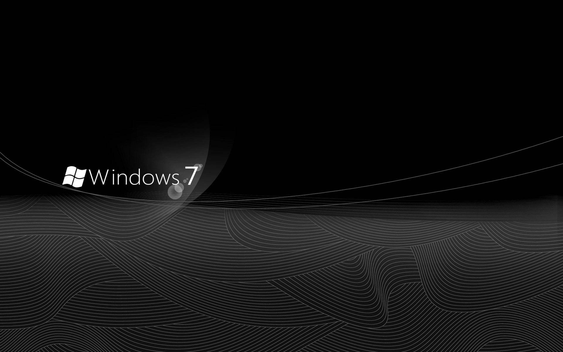 High Quality Black Windows 7 Background