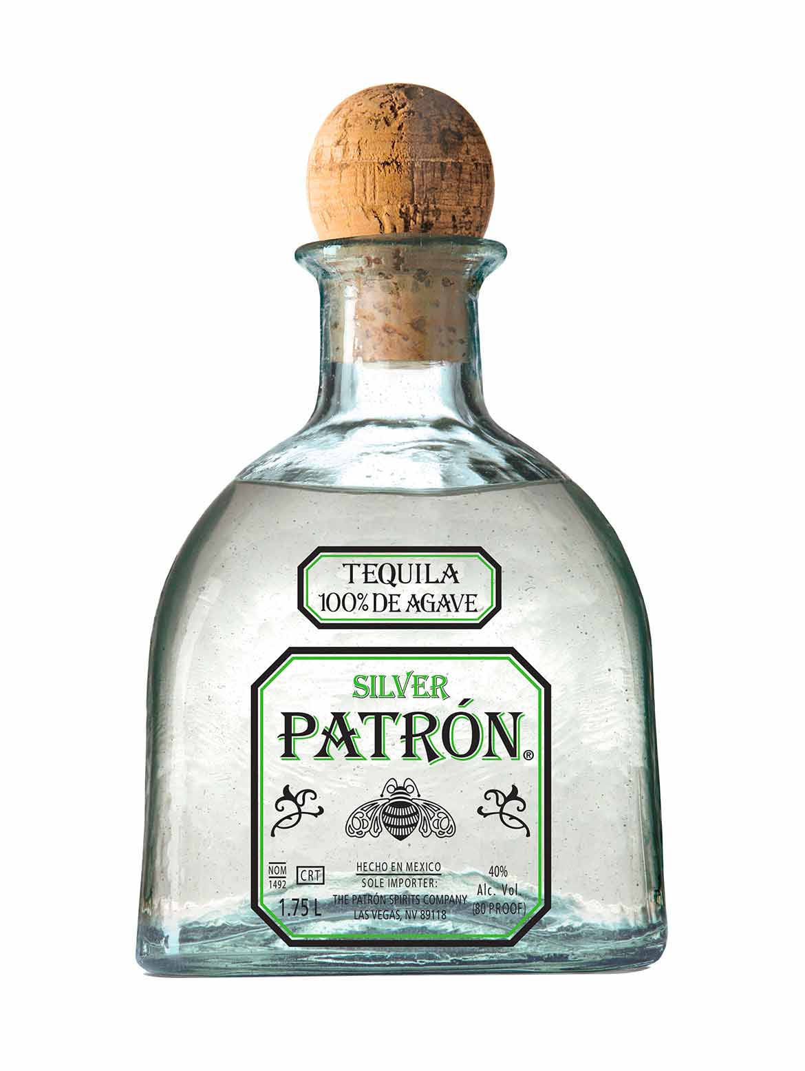 High-quality Image Of A Patron Tequila Silver Bottle Background