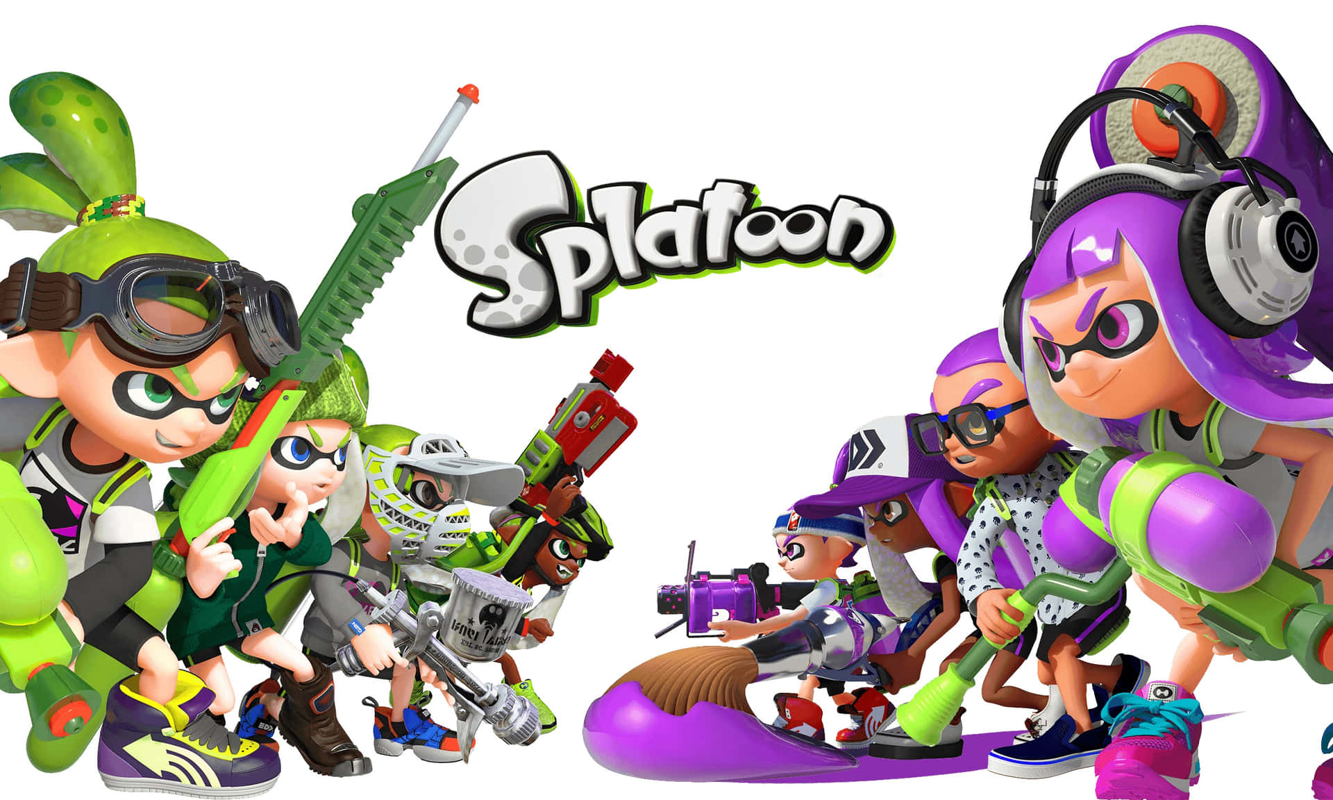 High-quality Splatoon 2 Game Wallpaper Background