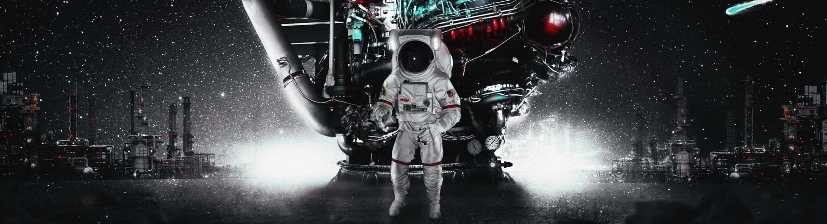 High Resolution 2732 X 768 Wallpaper Background