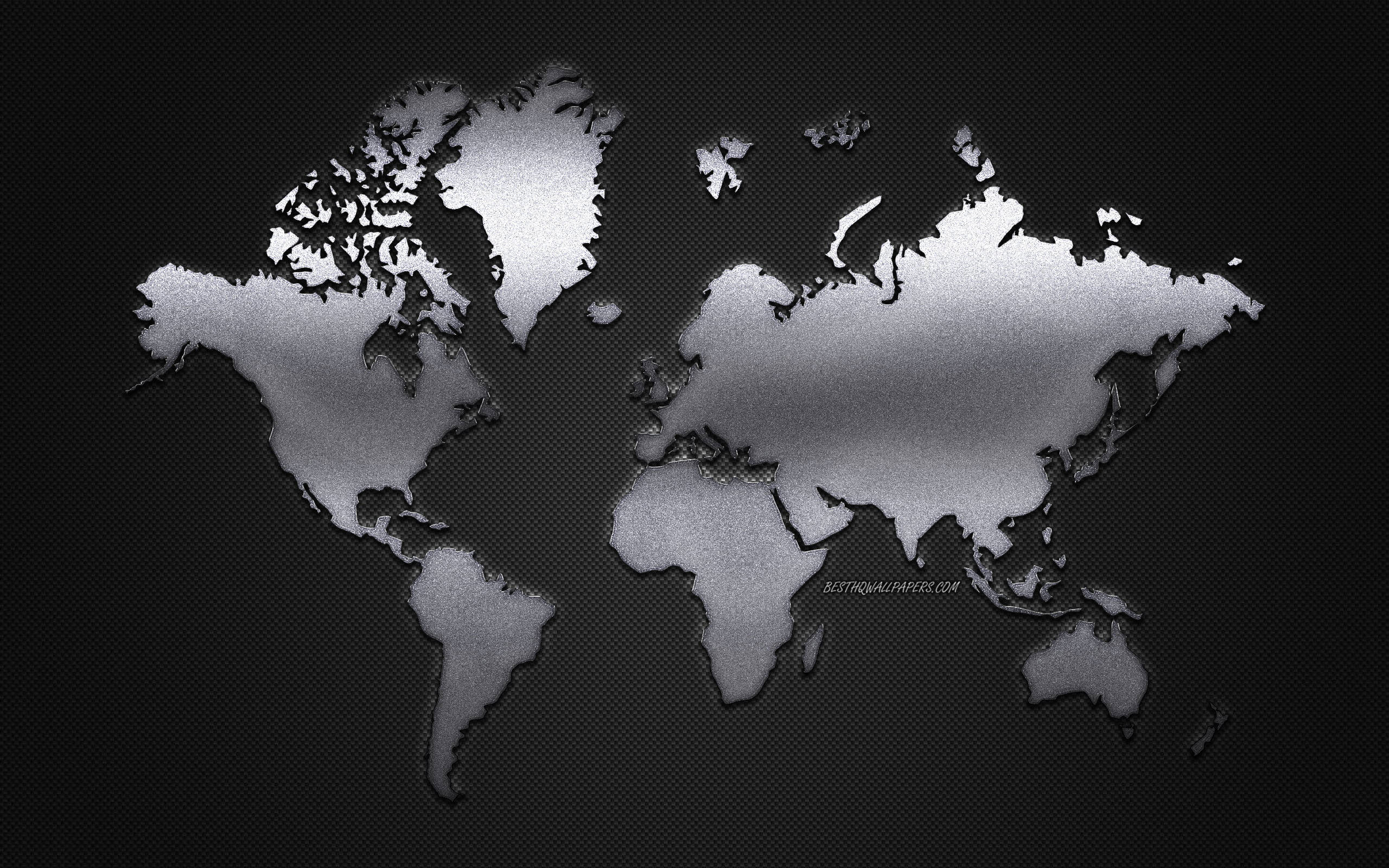 High Resolution Black And White World Map Background