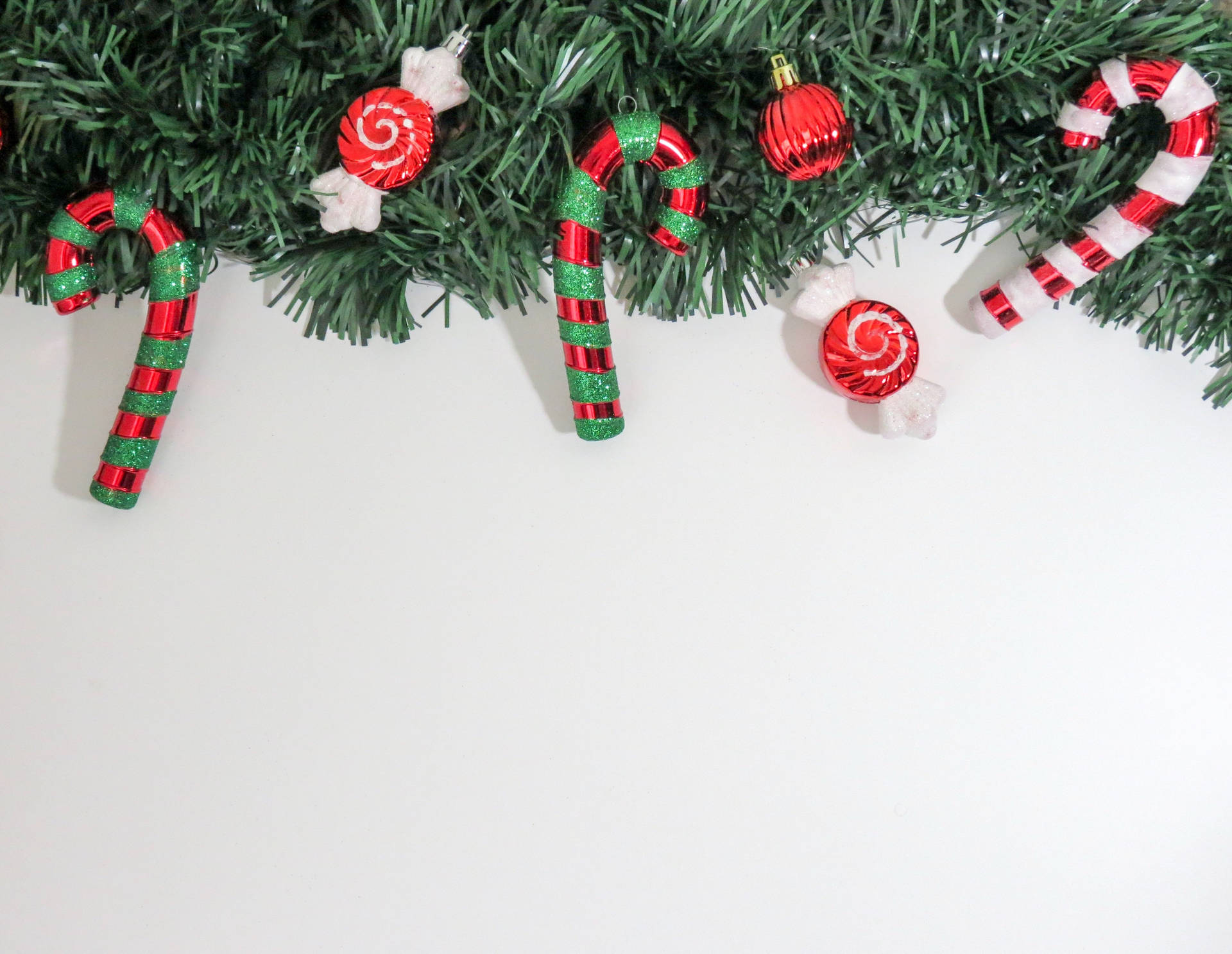 High Resolution Christmas Candy Canes Background