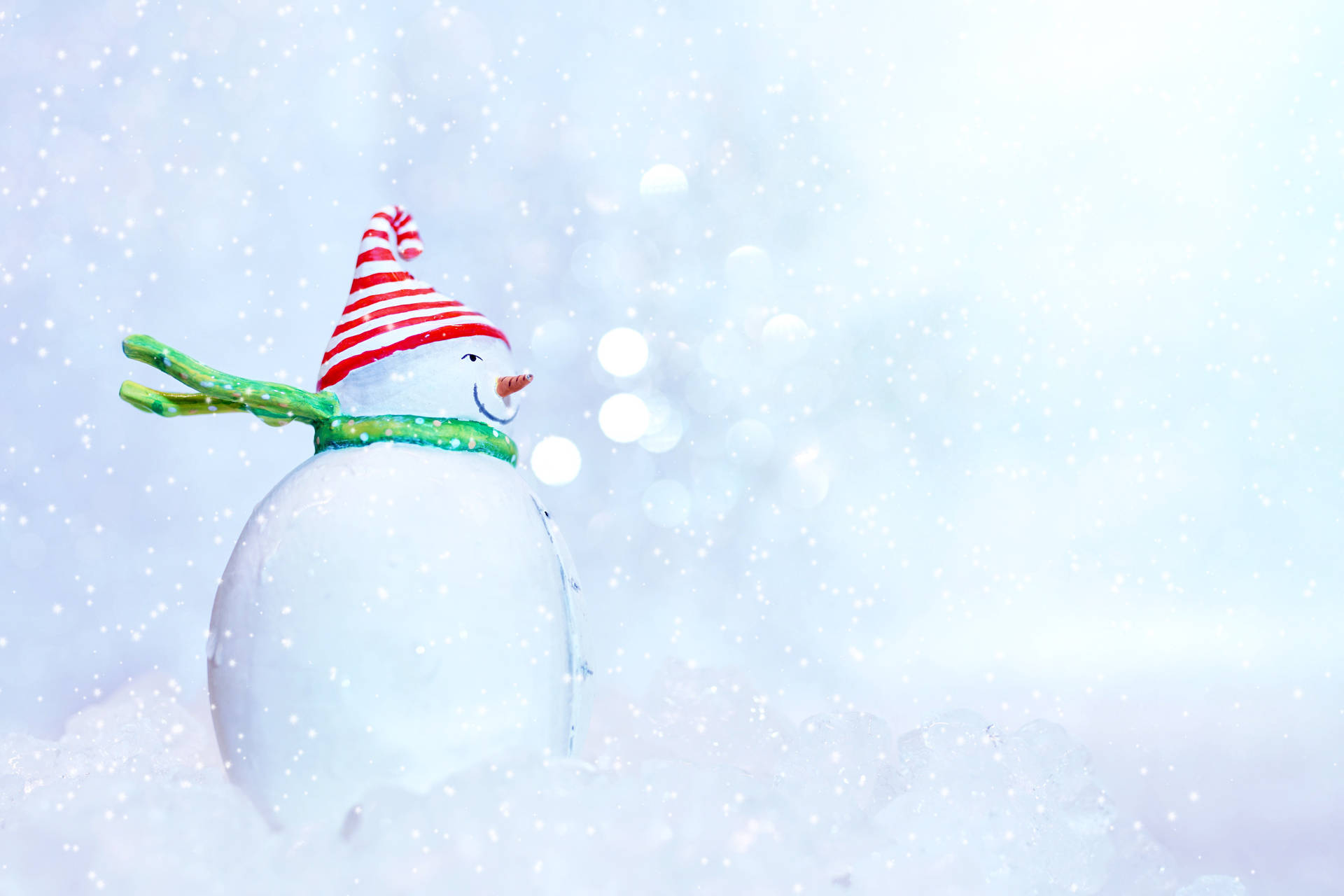 High Resolution Christmas Snowman Background
