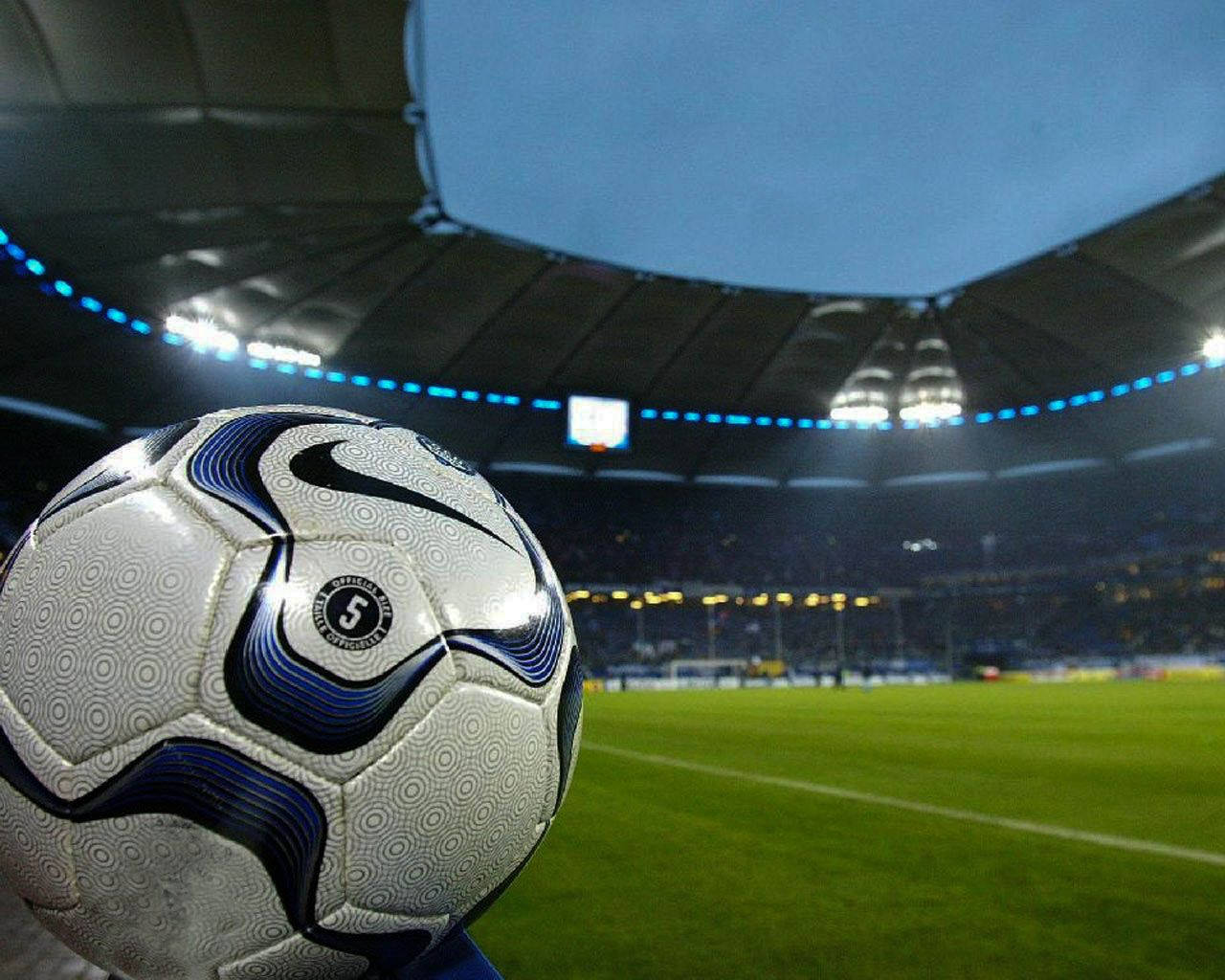 High Resolution Glossy Soccer Ball Background