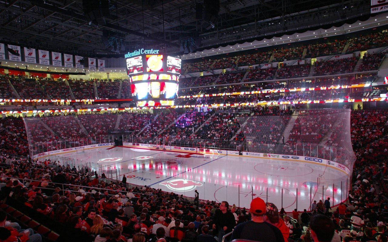 High-resolution Image Of New Jersey Devils' Home Court.