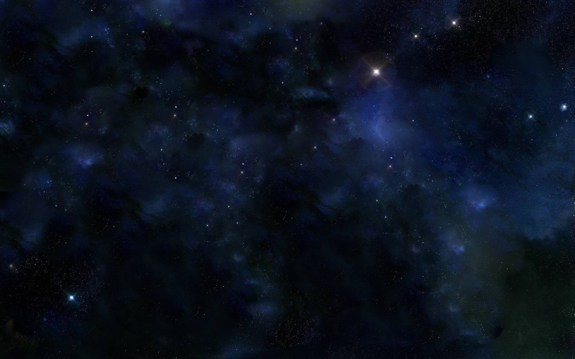 High Resolution Star And Blue Clouds Background