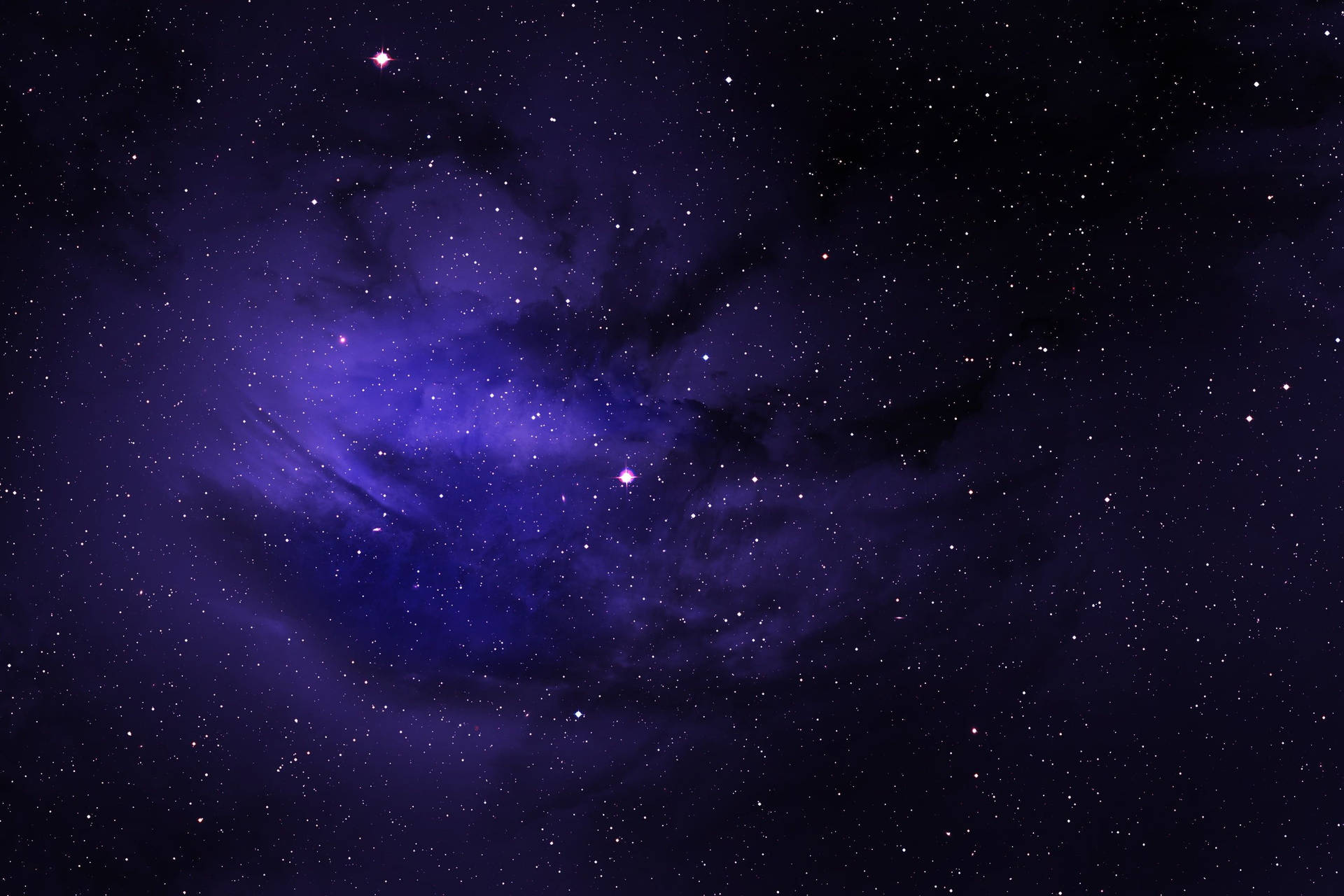 High Resolution Star Blue Night Sky