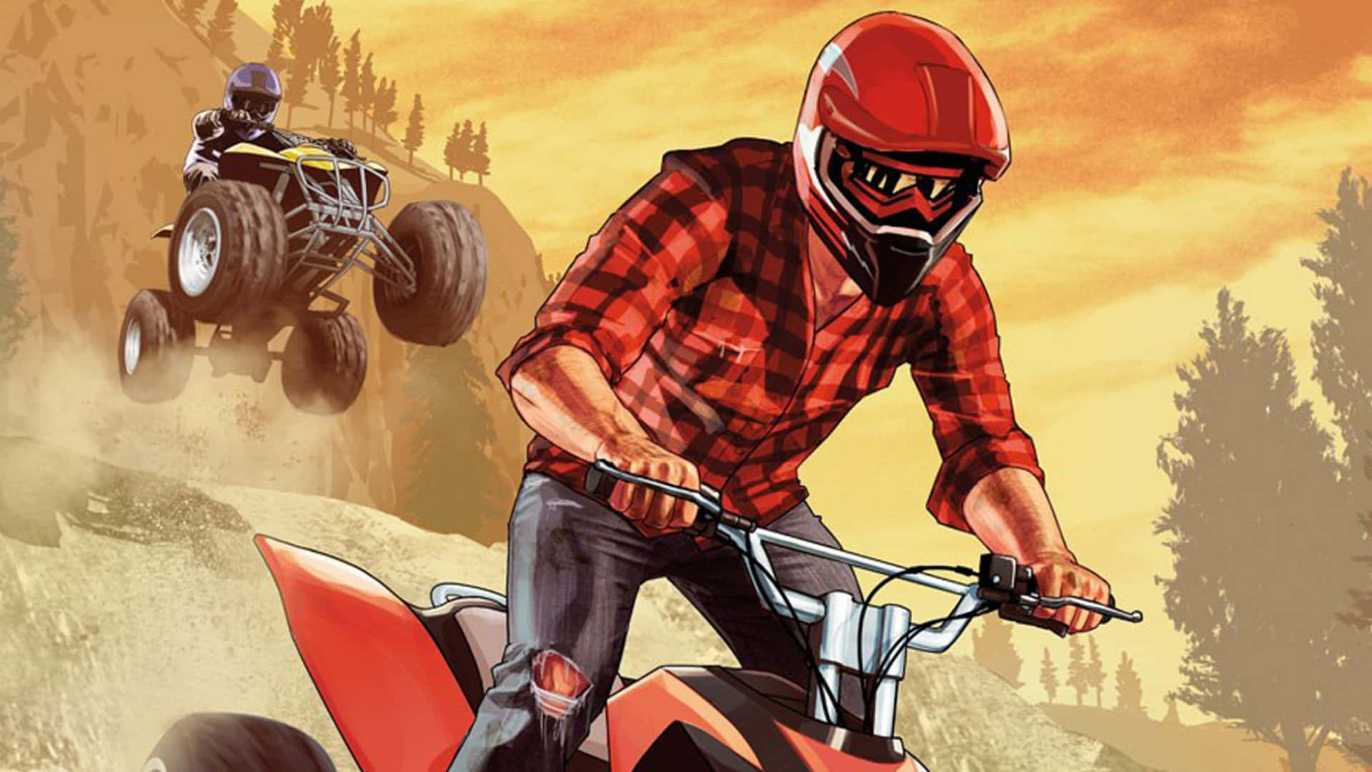High-resolution Wallpaper Of Gta V Gameplay In Stunning 4k Background