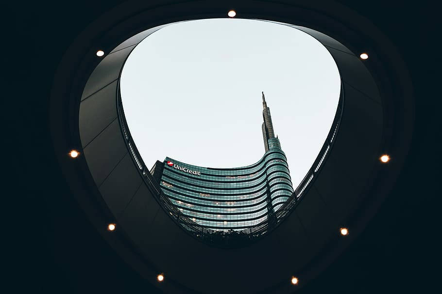 High-rise Building In Milan Background