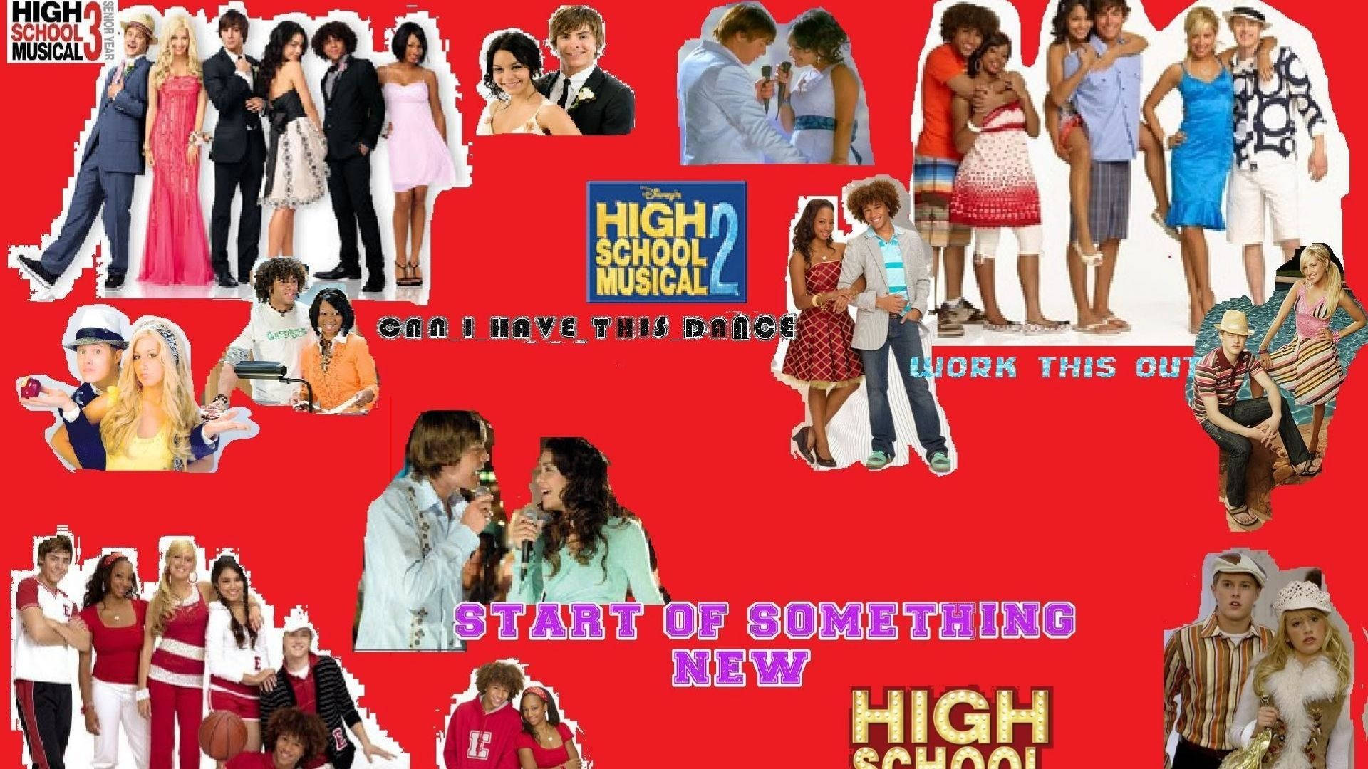 High School Musical Collage Background