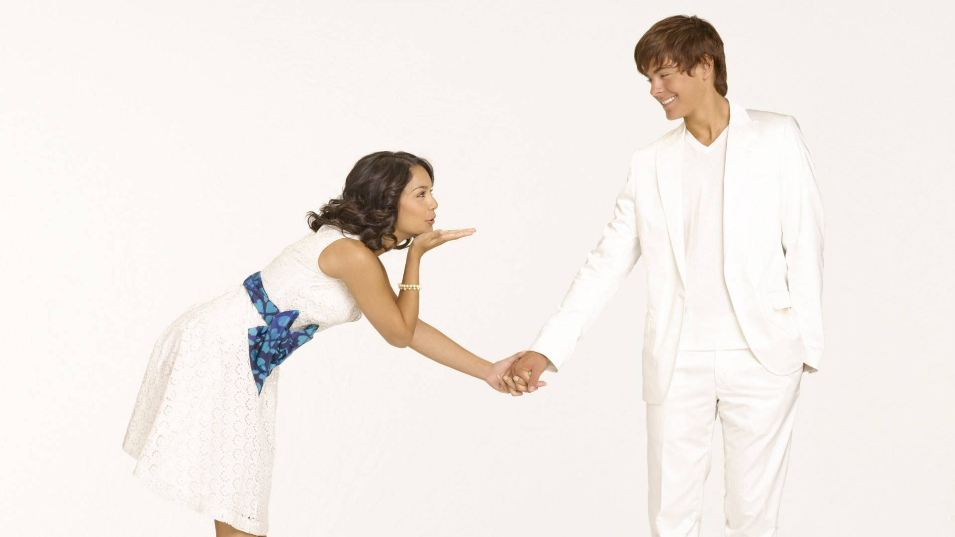 High School Musical Couple Background