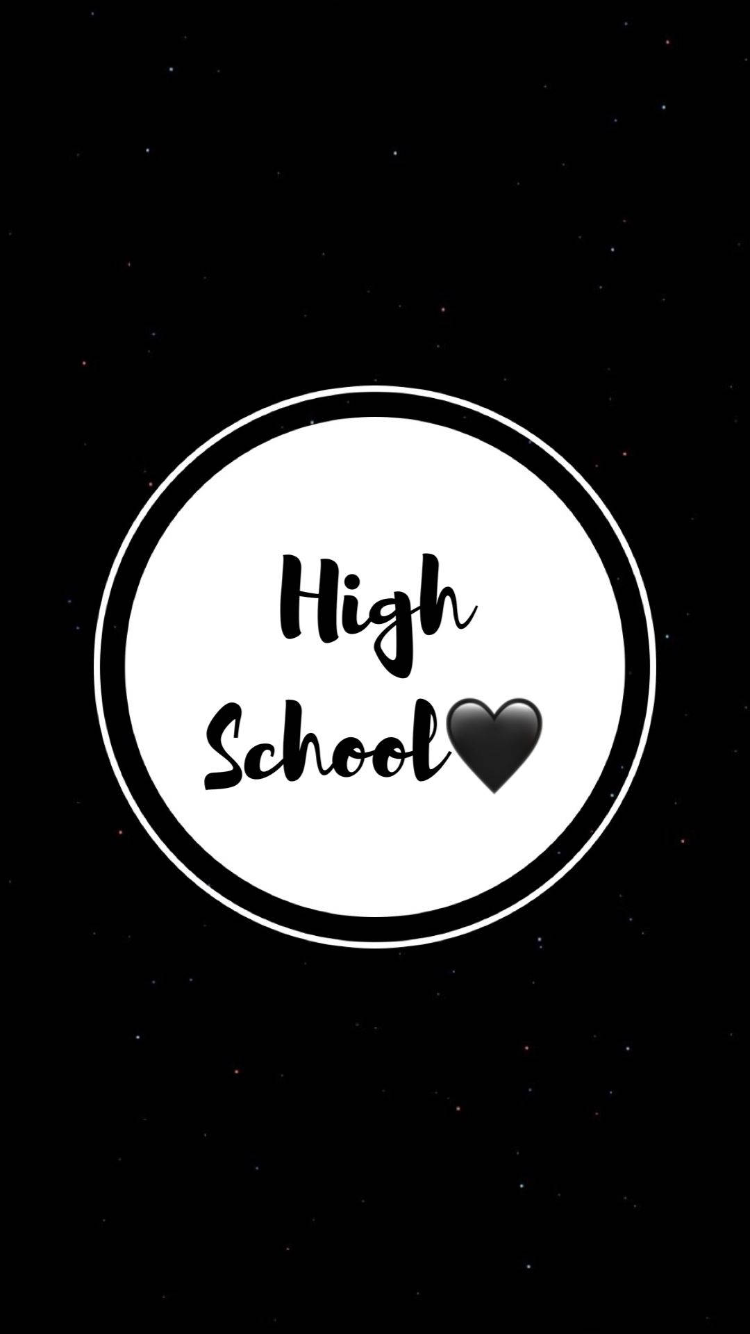 High School With A Black Heart Background