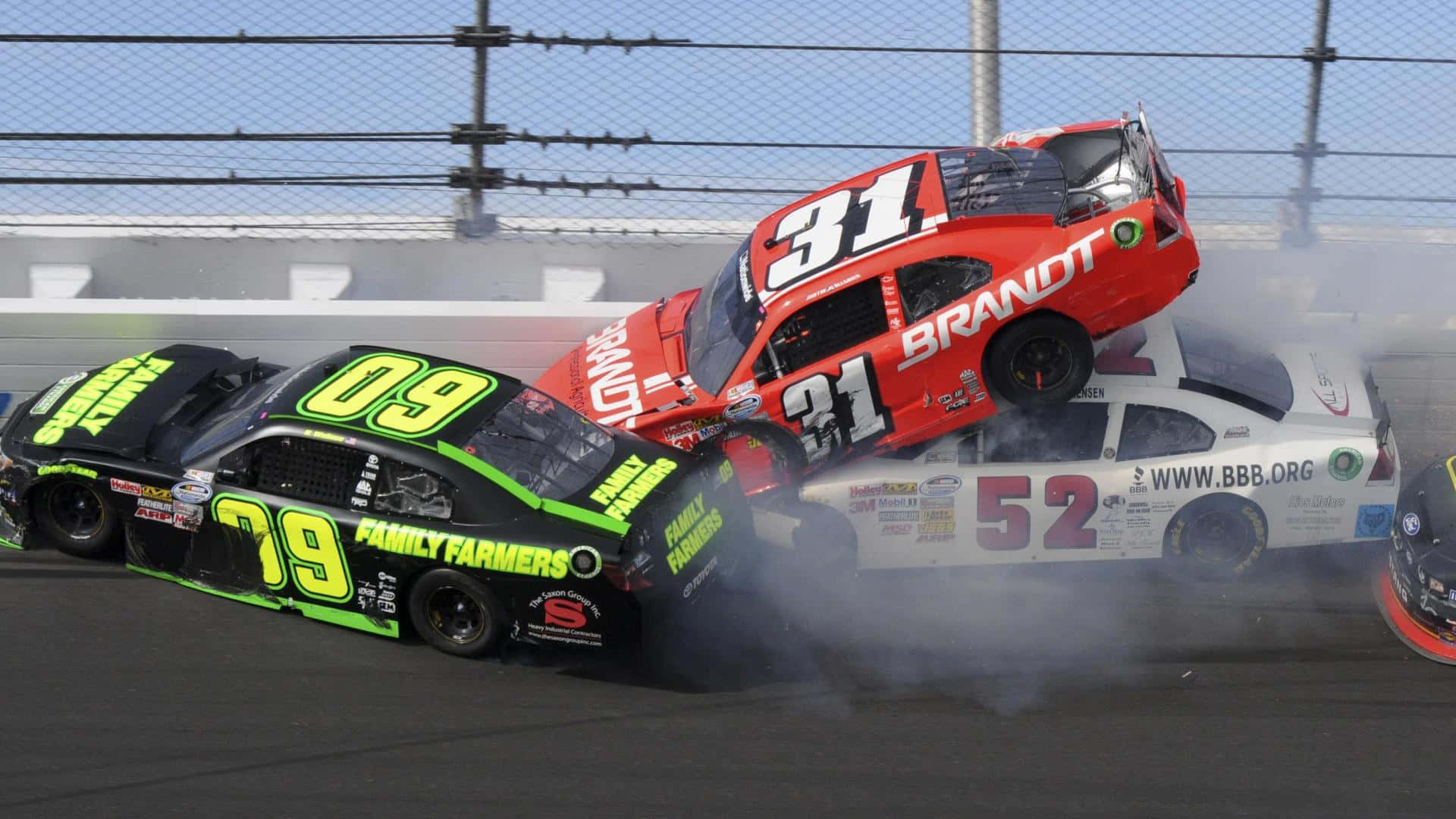 High-speed Action At The Nascar Racing Event