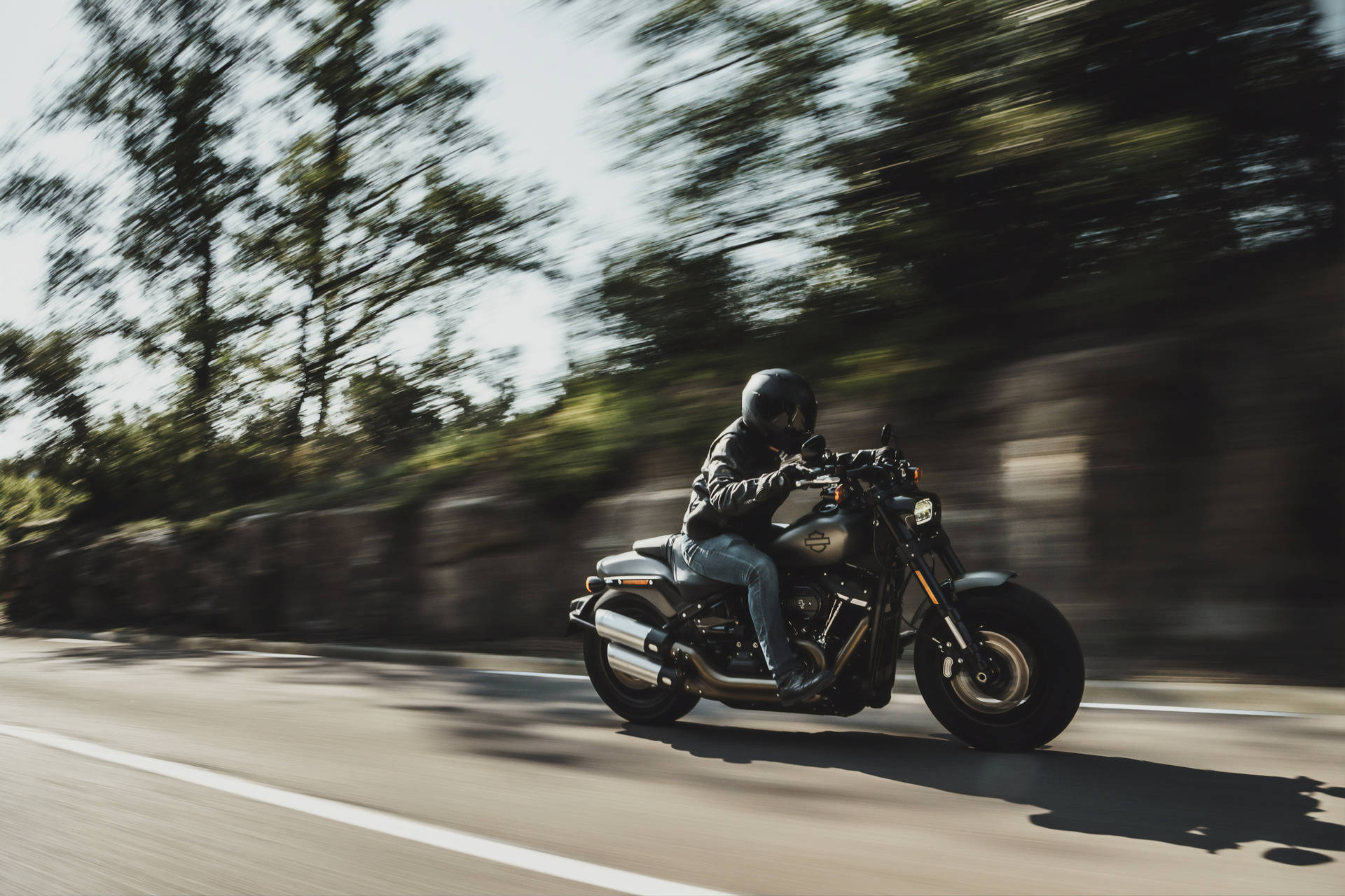 High-speed Harley Davidson Background
