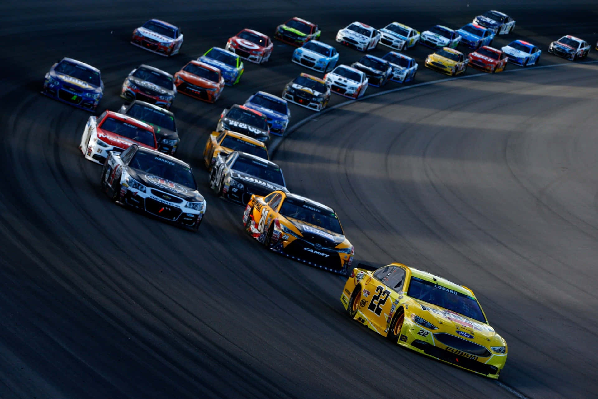 High-speed Nascar Racing Action