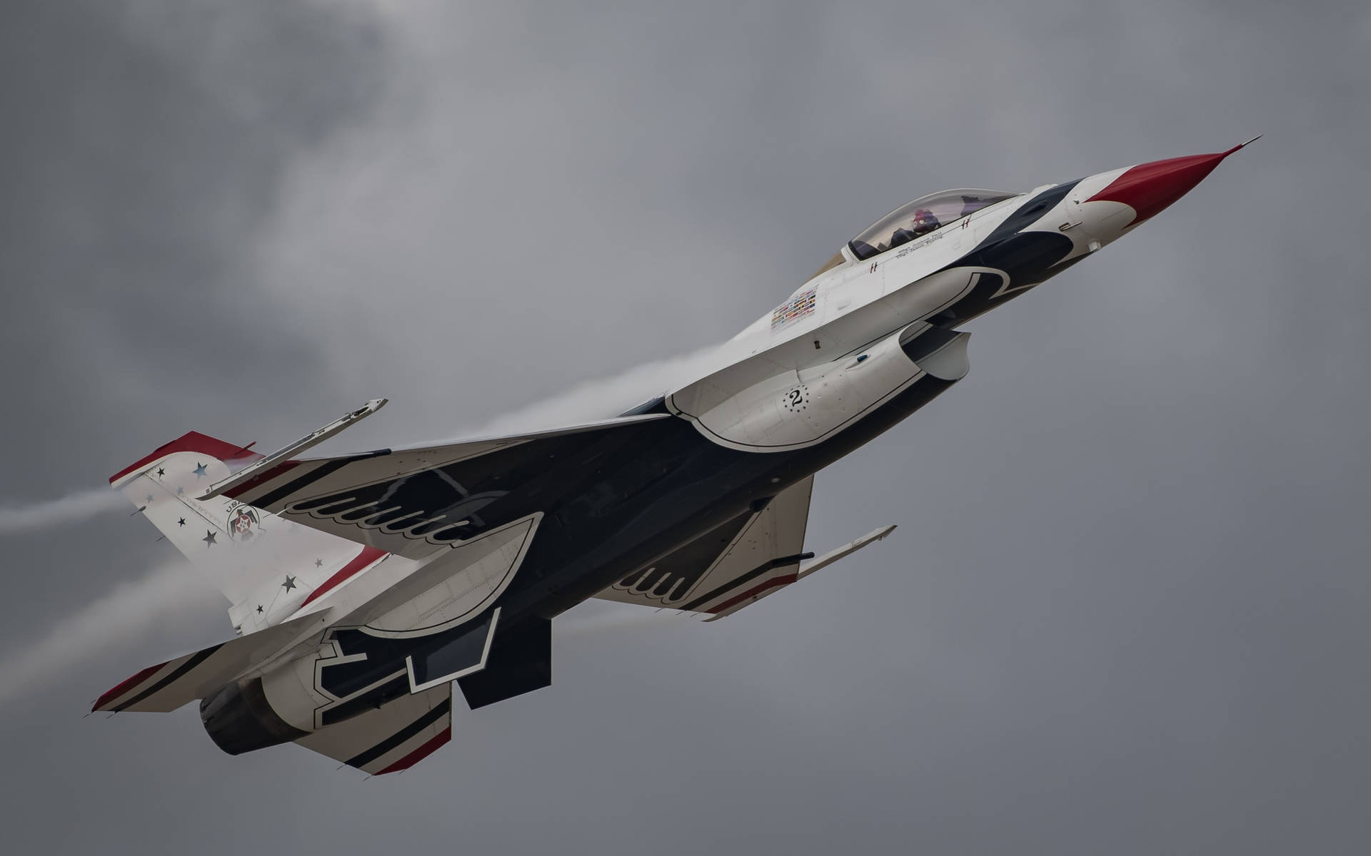 High-speed Thunderbird - Usaf Jet Fighter Background