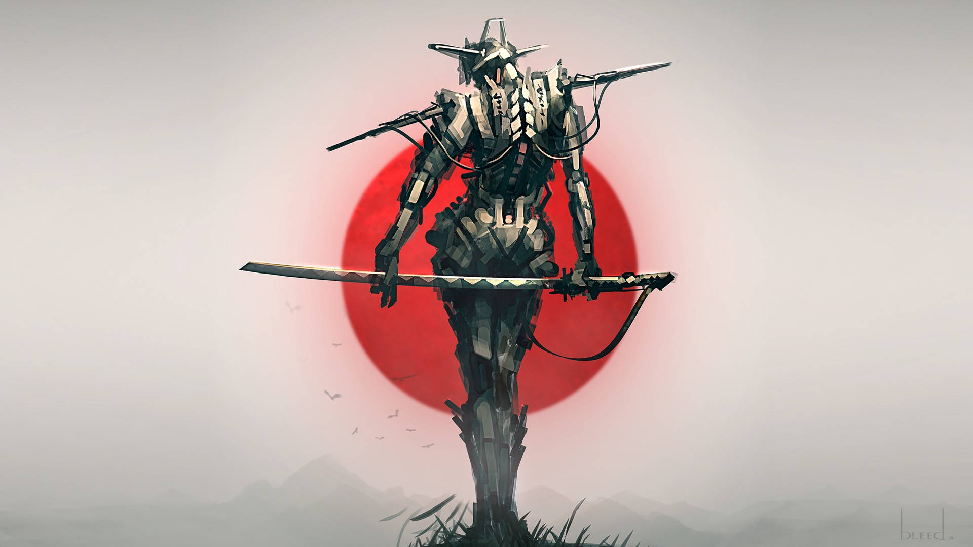 High Tech Samurai Background