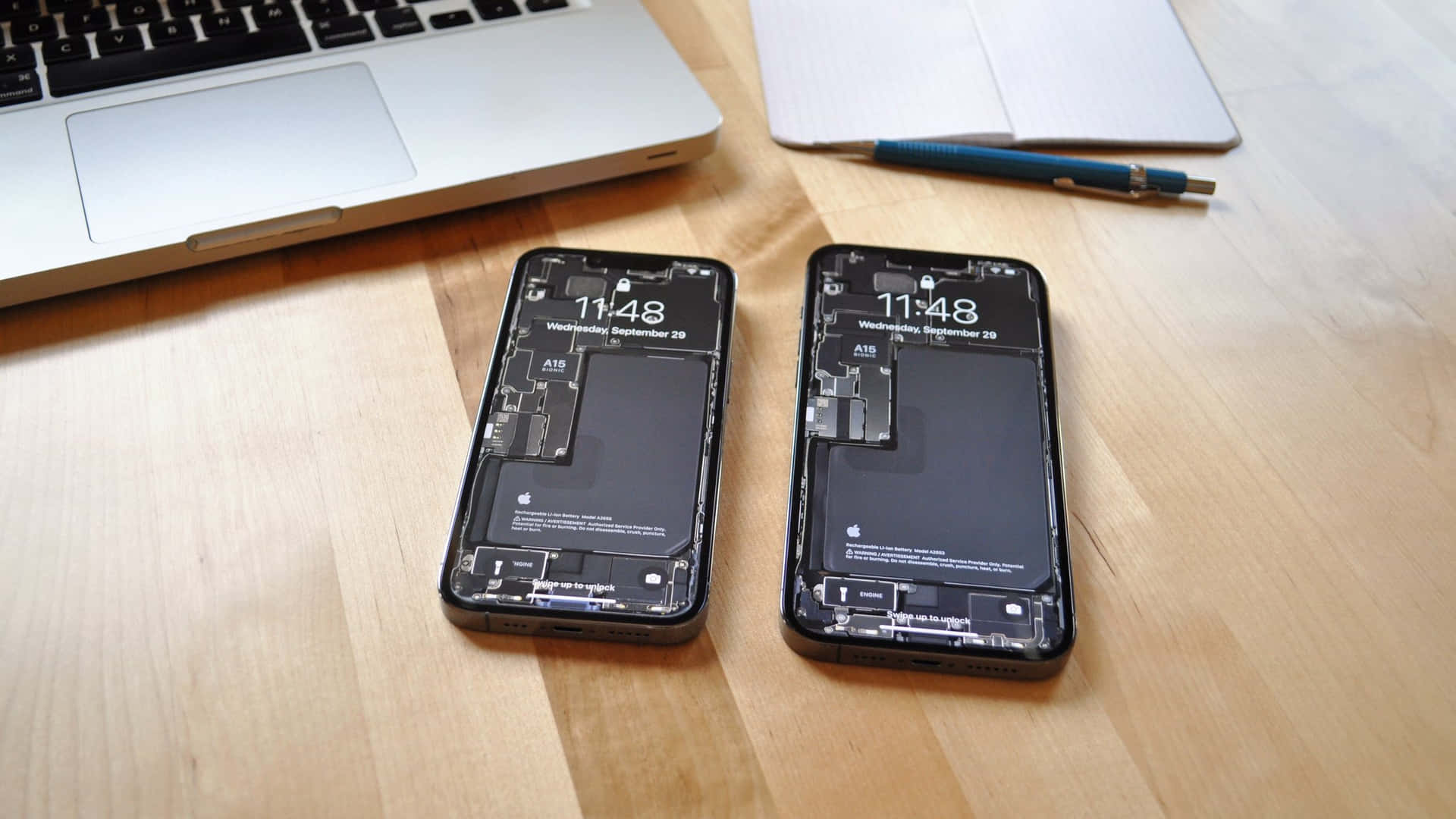 High-tech Smartphone And Peripheral Components Background