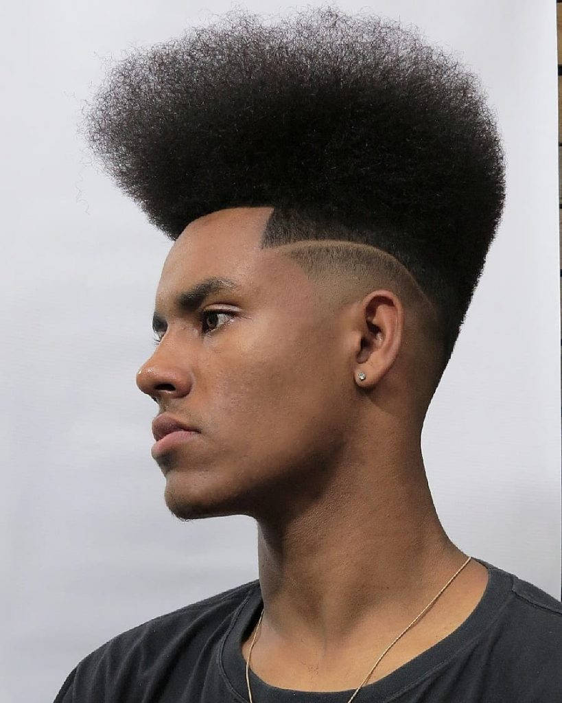 High Top Men Hair Style Background