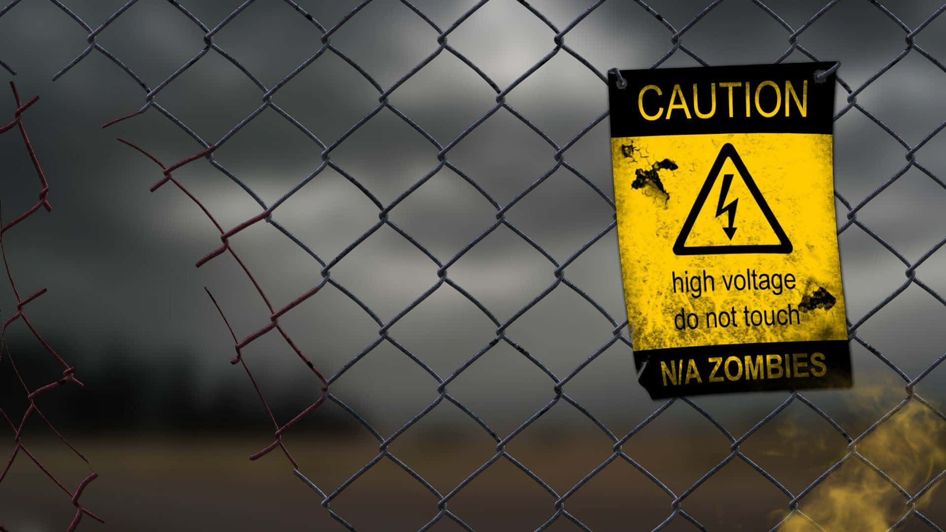 High Voltage Warning Background