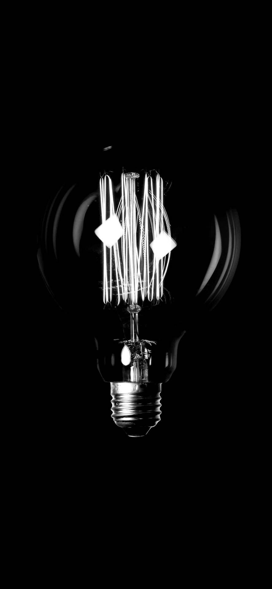 Highlighting Intelligence - A Monochrome Bulb Illustration Background