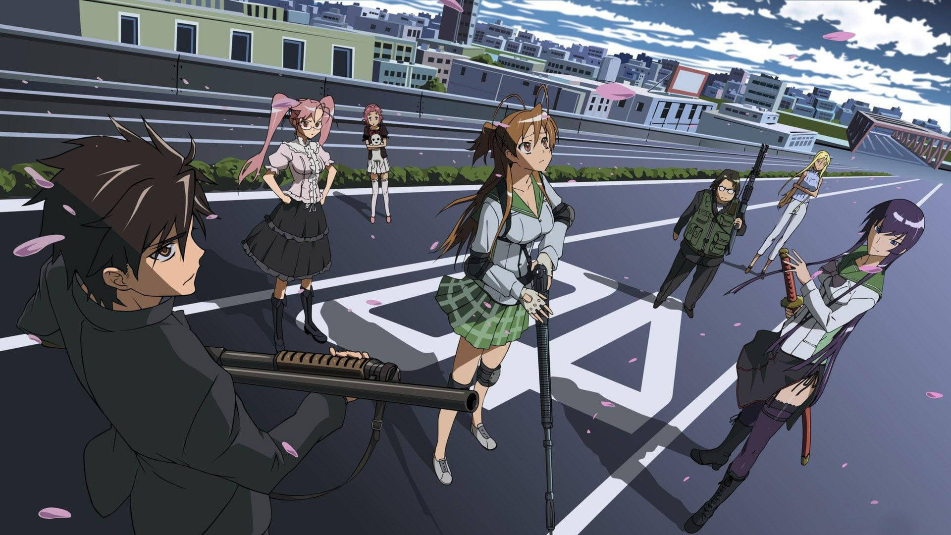 Highschool Of The Dead Anime Characters Background