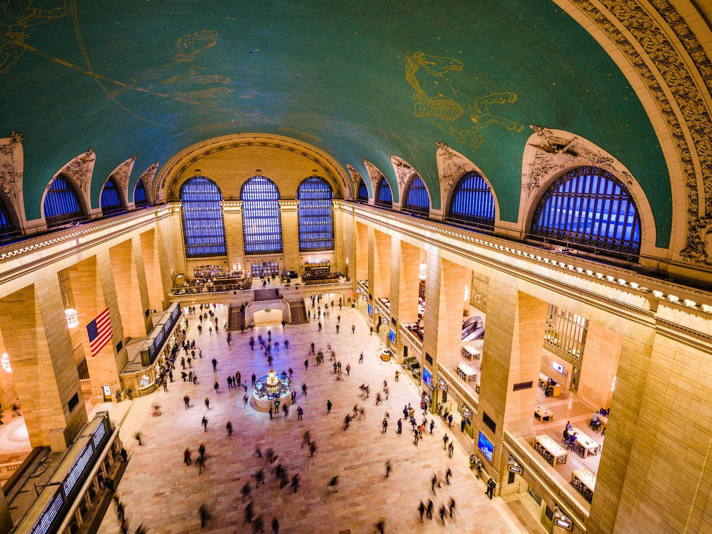 Hight Up Grand Central Station Background