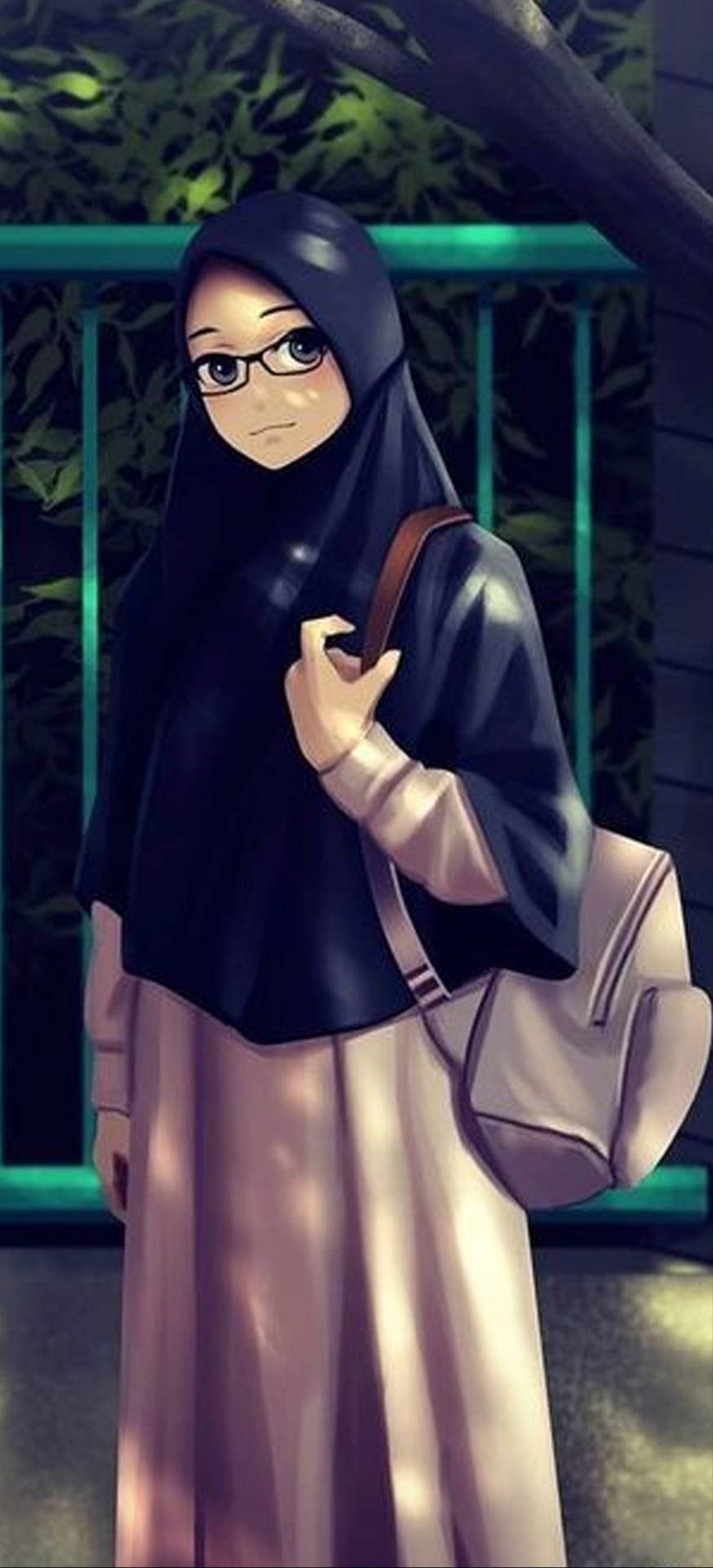 Hijab Cartoon Girl Bagpack