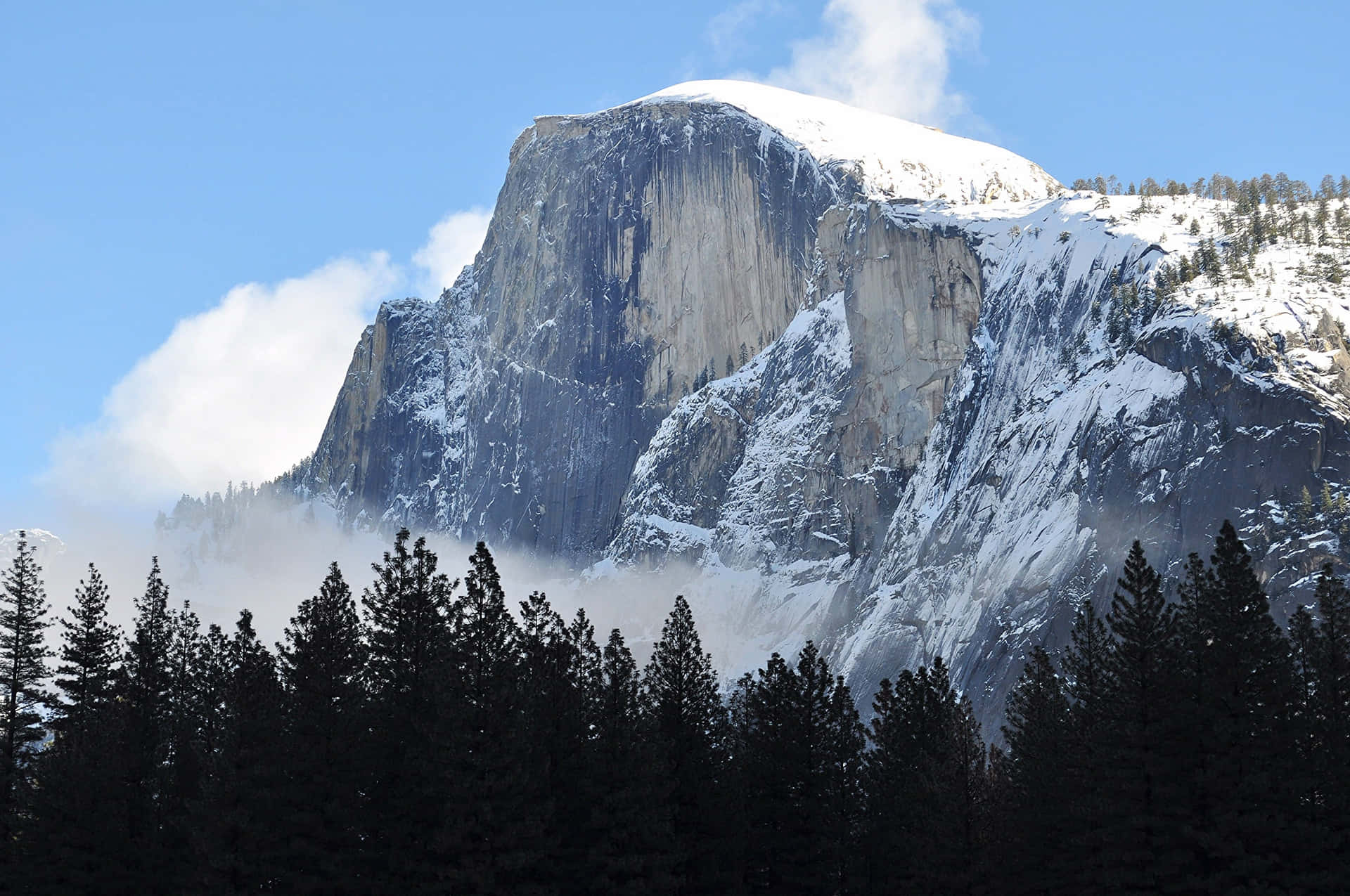 Hikers Explore The Stunning Beauty Of El Capitan Background