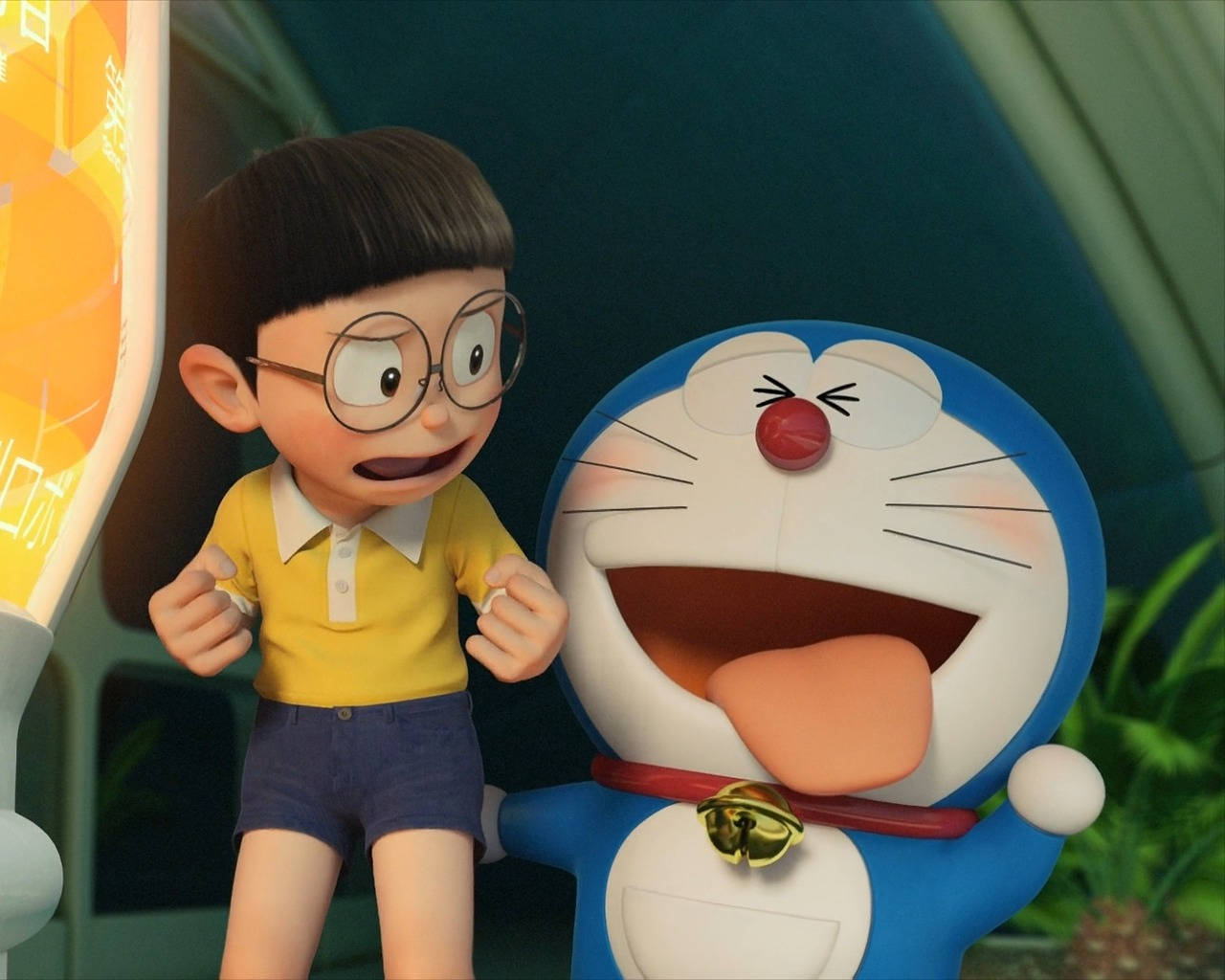Hilarious Doraemon And Nobita Background