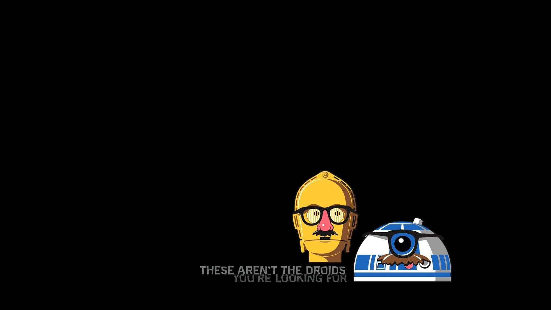 Hilarious Droids From Star Wars Background