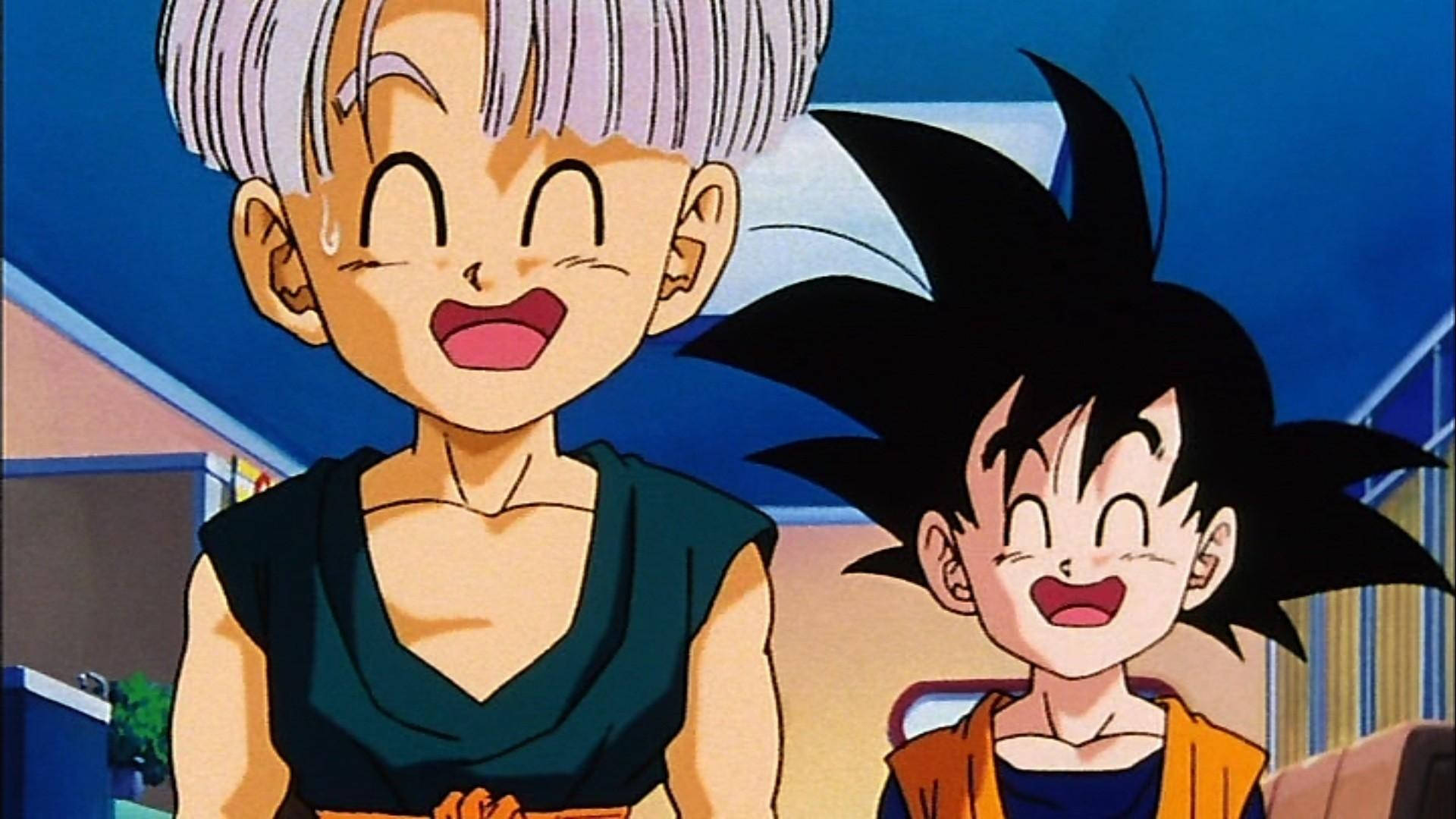 Hilarious Goten And Trunks Background