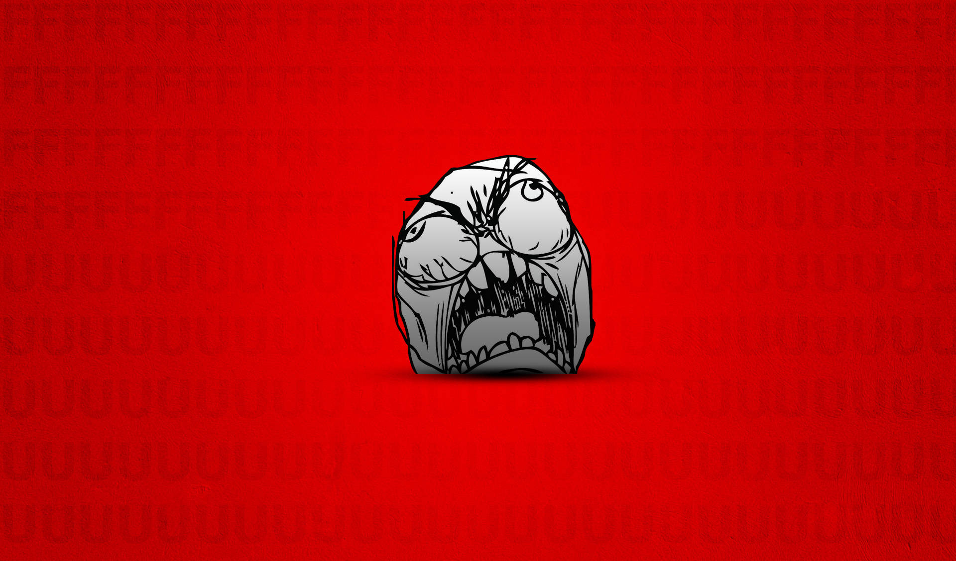 Hilarious Meme Face In Red